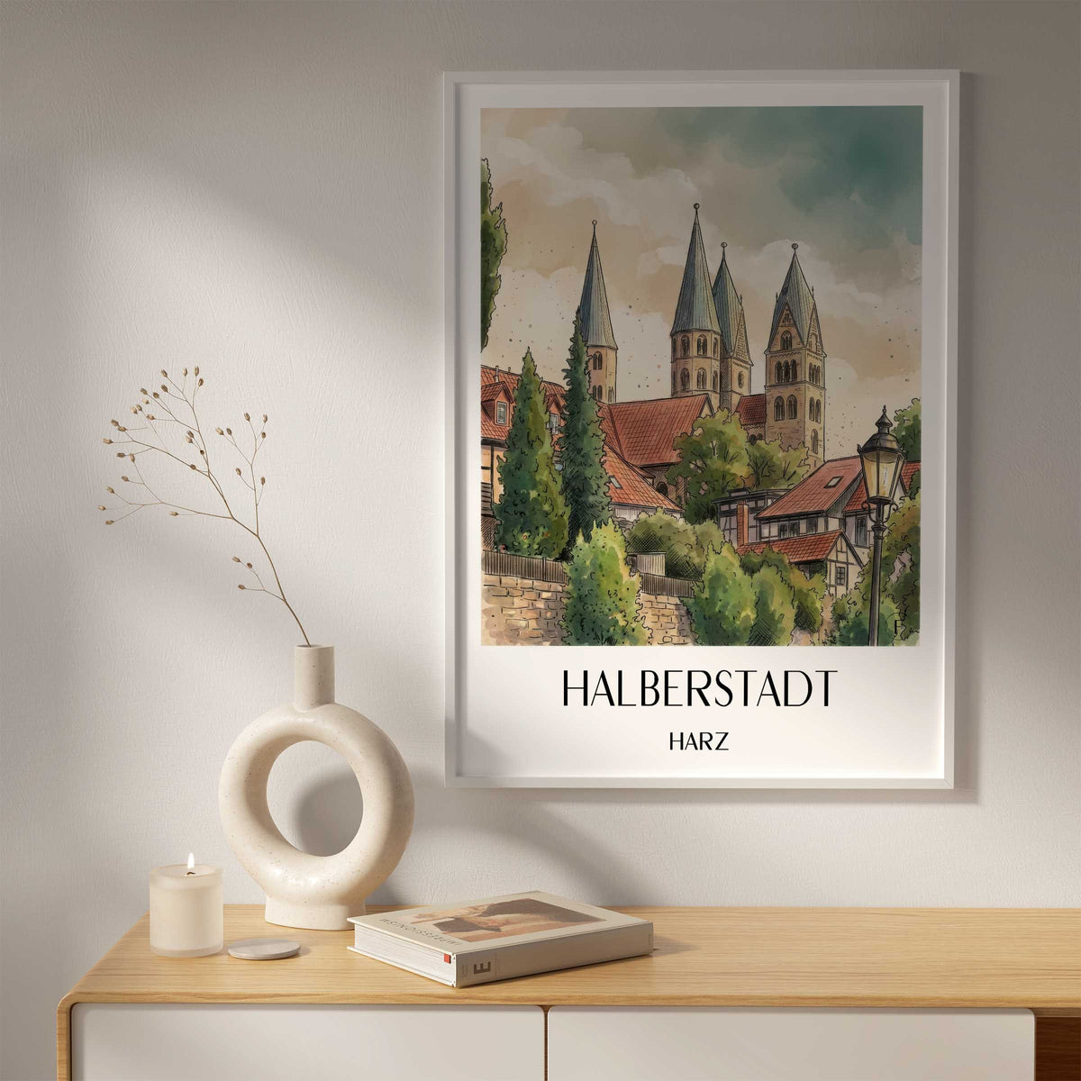 halberstadt-harz-deutschland-poster-aquarell