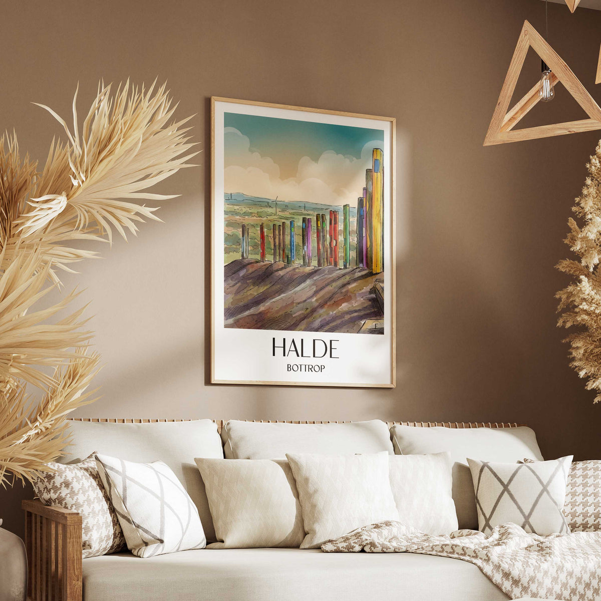 halde-bottrop-deutschland-poster-aquarell