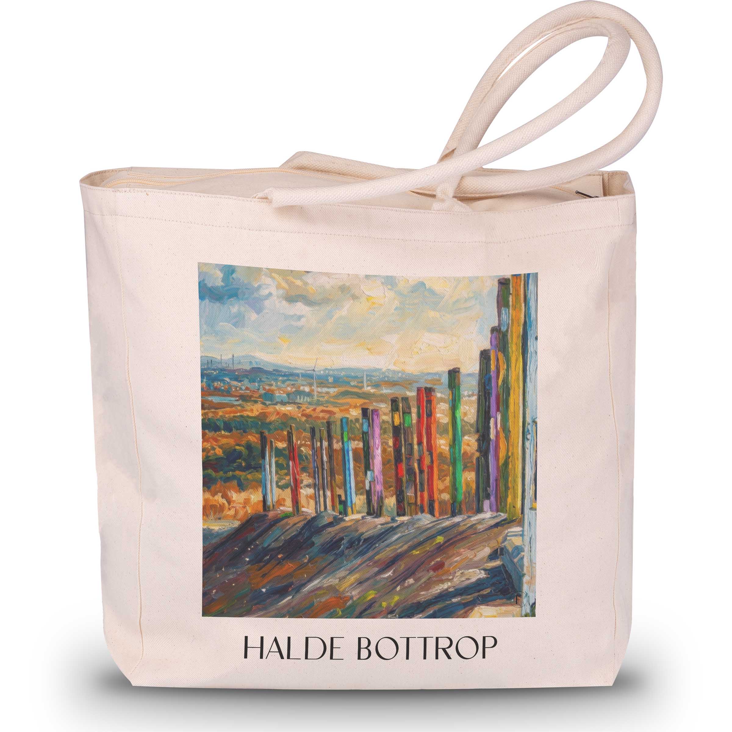 halde-bottrop-deutschland-einkaufstasche-oil-painting-oelgemaelde