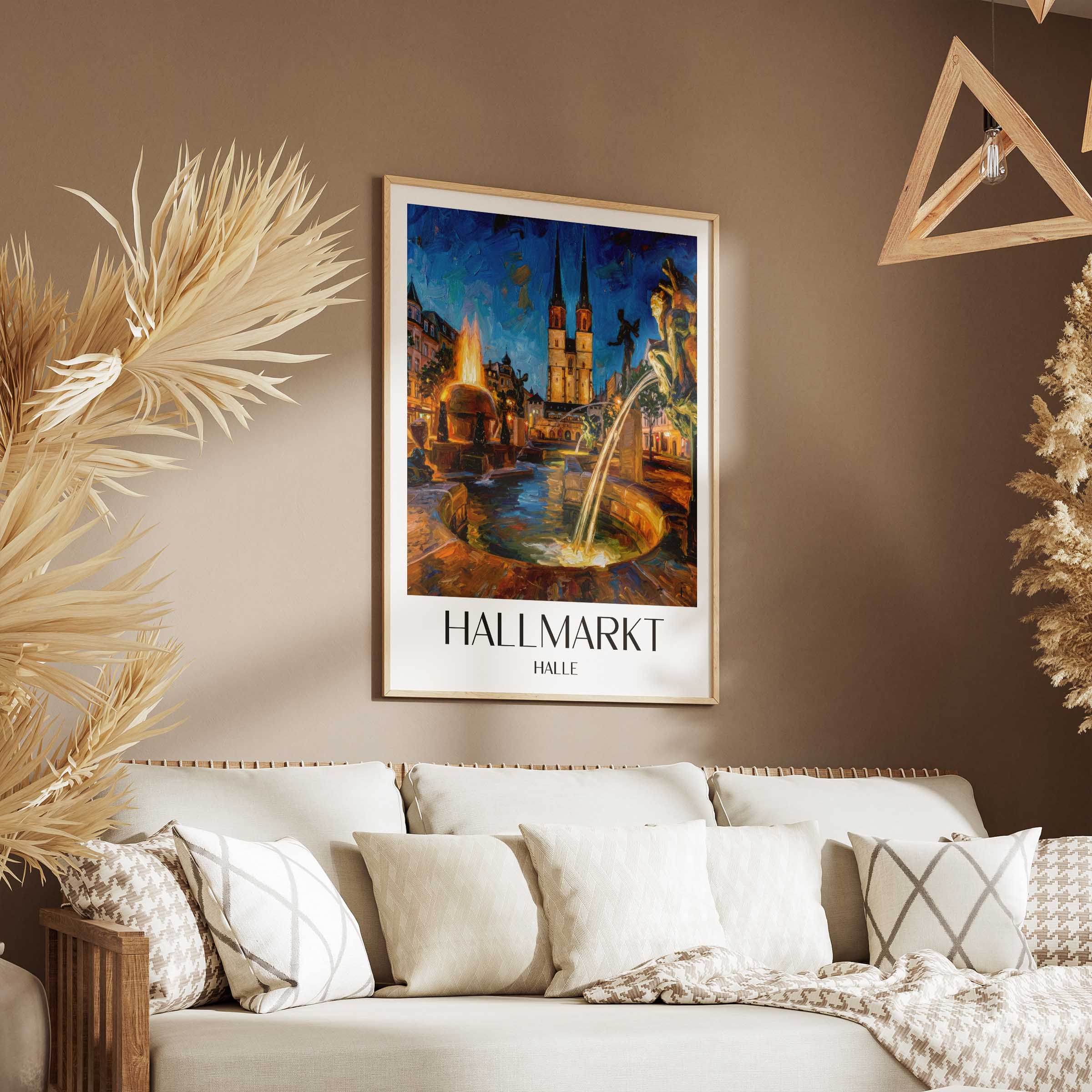 hallmarkt-halle-deutschland-poster-oil-painting-oelgemaelde