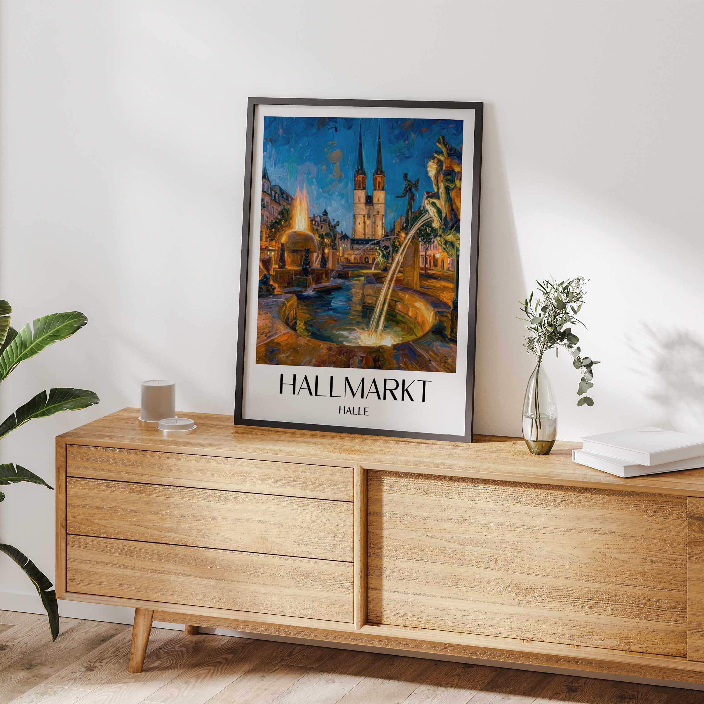 hallmarkt-halle-deutschland-poster-oil-painting-oelgemaelde