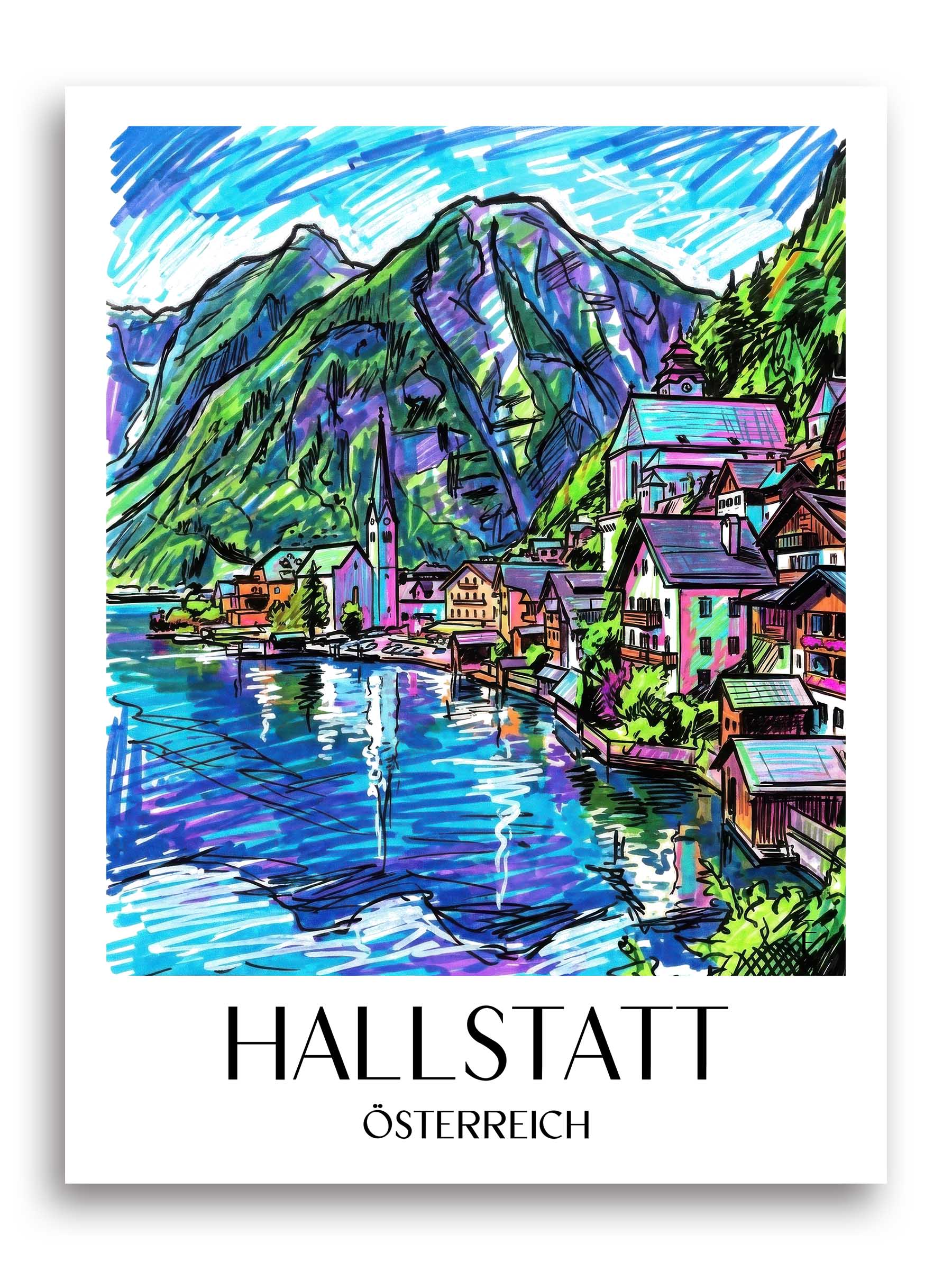 hallstatt-österreich-poster-graffiti