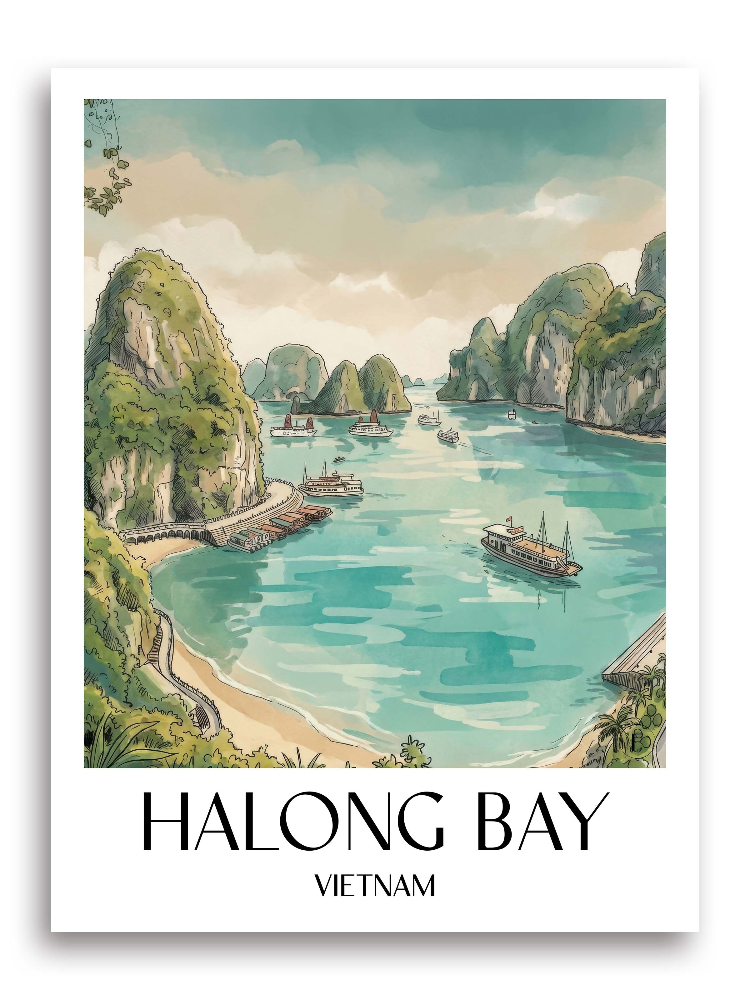 halong-bay-vietnam-poster-aquarell