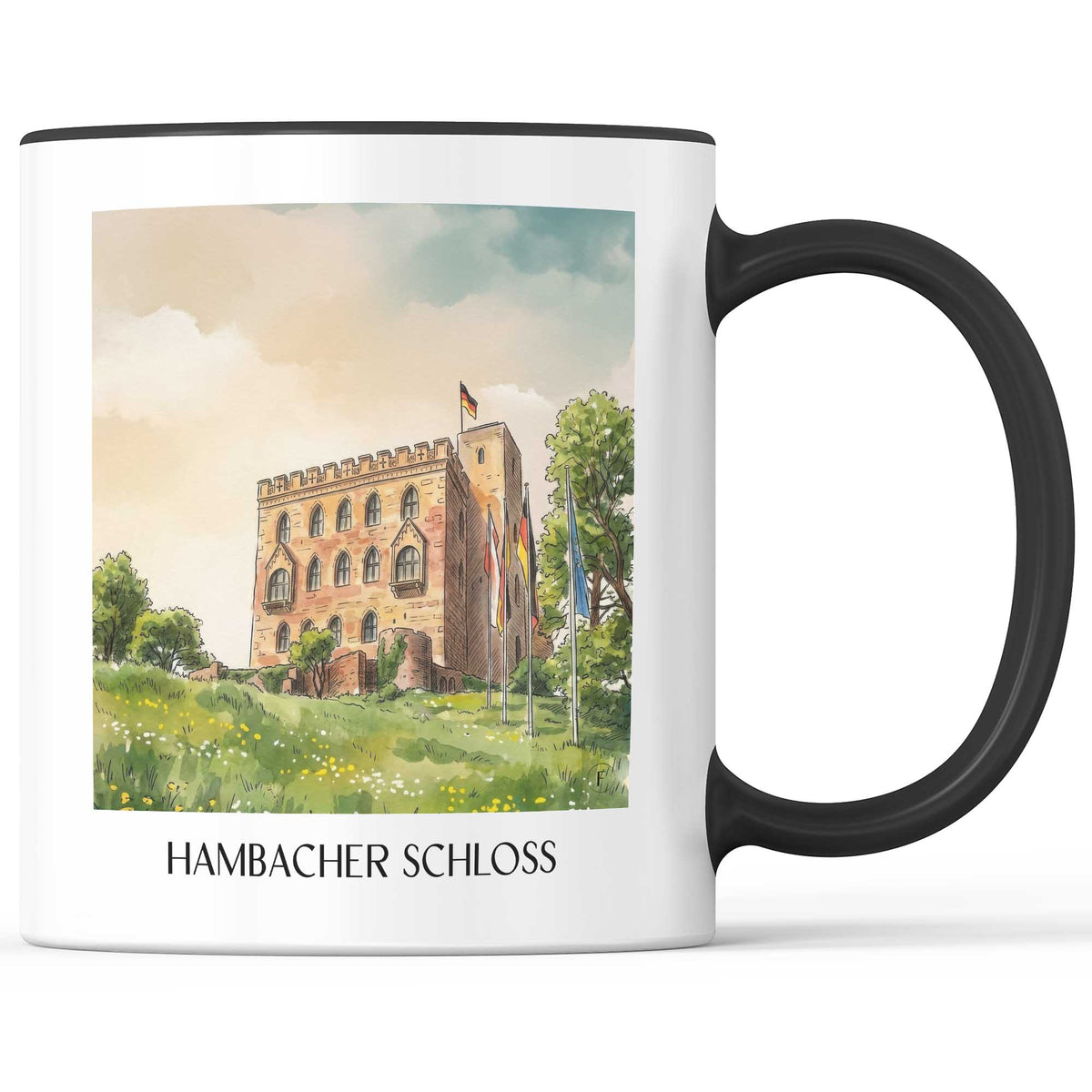 hambacher-schloss-neustadt-an-der-weinstraße-deutschland-kaffeebecher-aquarell