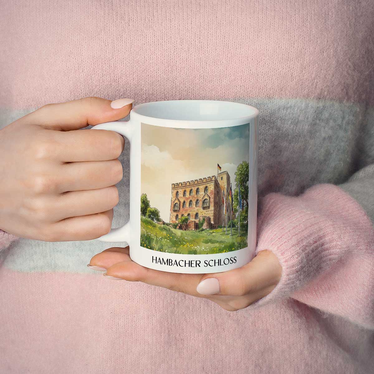 hambacher-schloss-neustadt-an-der-weinstraße-deutschland-kaffeebecher-aquarell