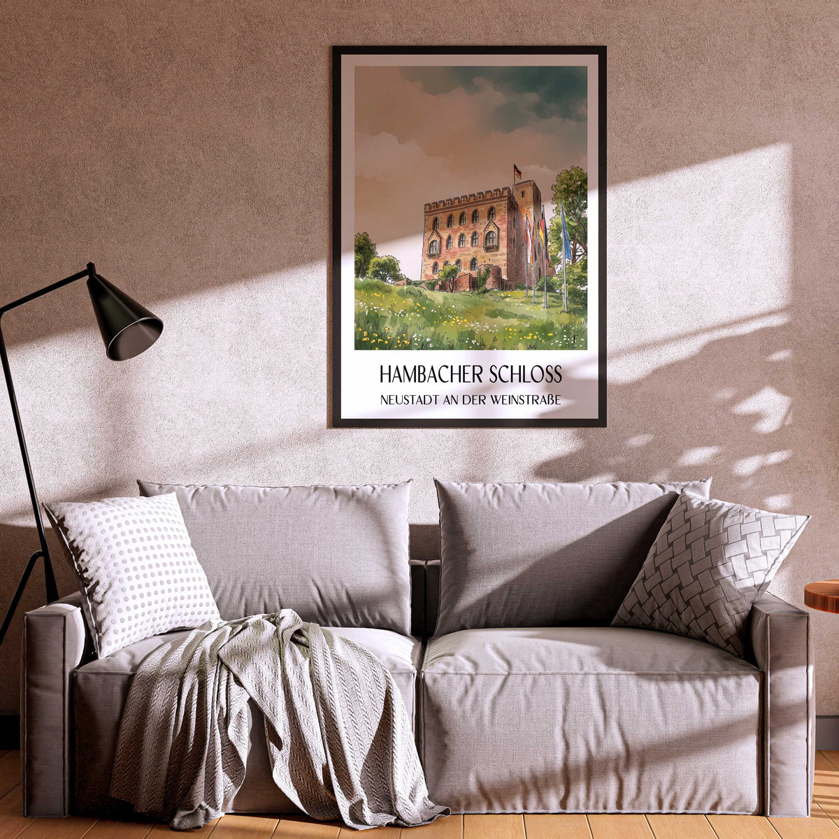 hambacher-schloss-neustadt-an-der-weinstraße-deutschland-poster-aquarell