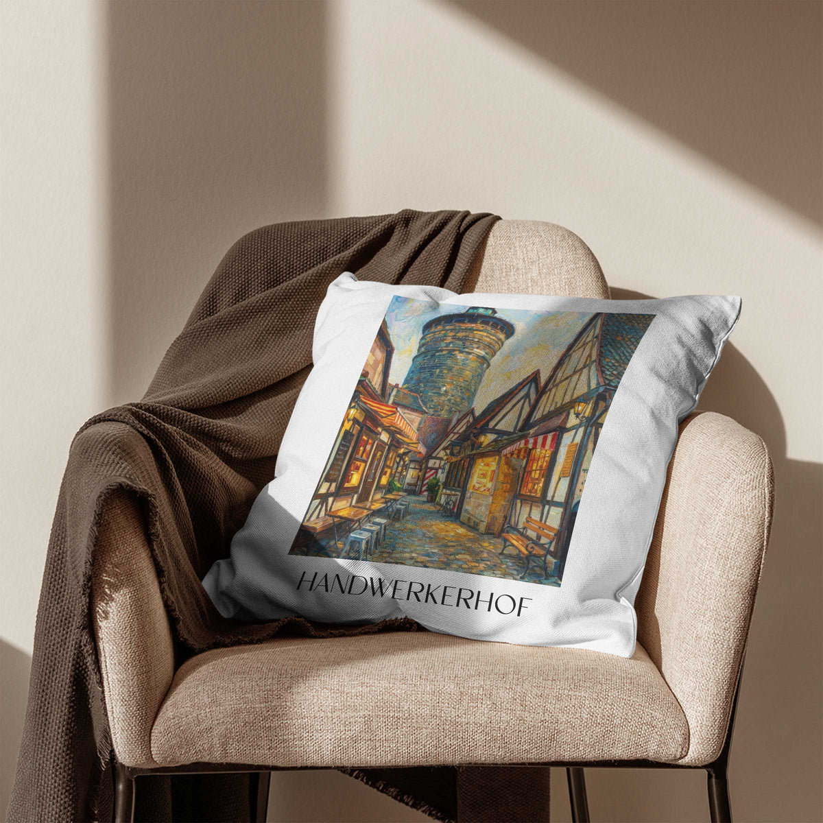 handwerkerhof-nürnberg-deutschland-kissenbezug-oil-painting-oelgemaelde