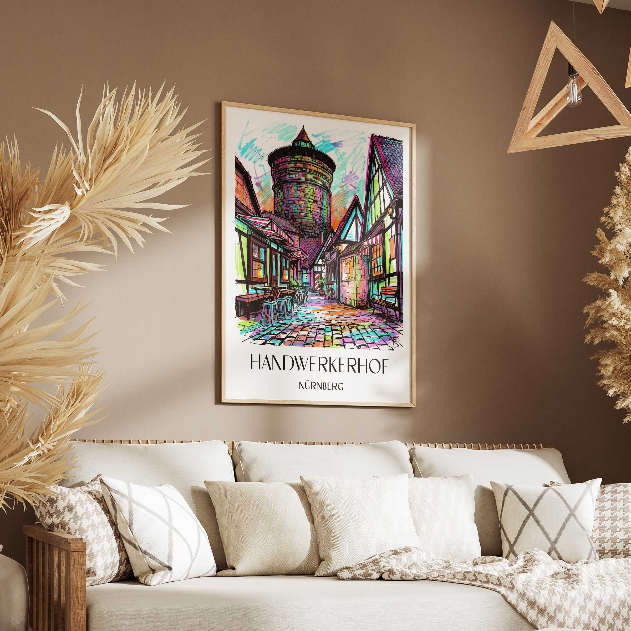 handwerkerhof-nürnberg-deutschland-poster-graffiti