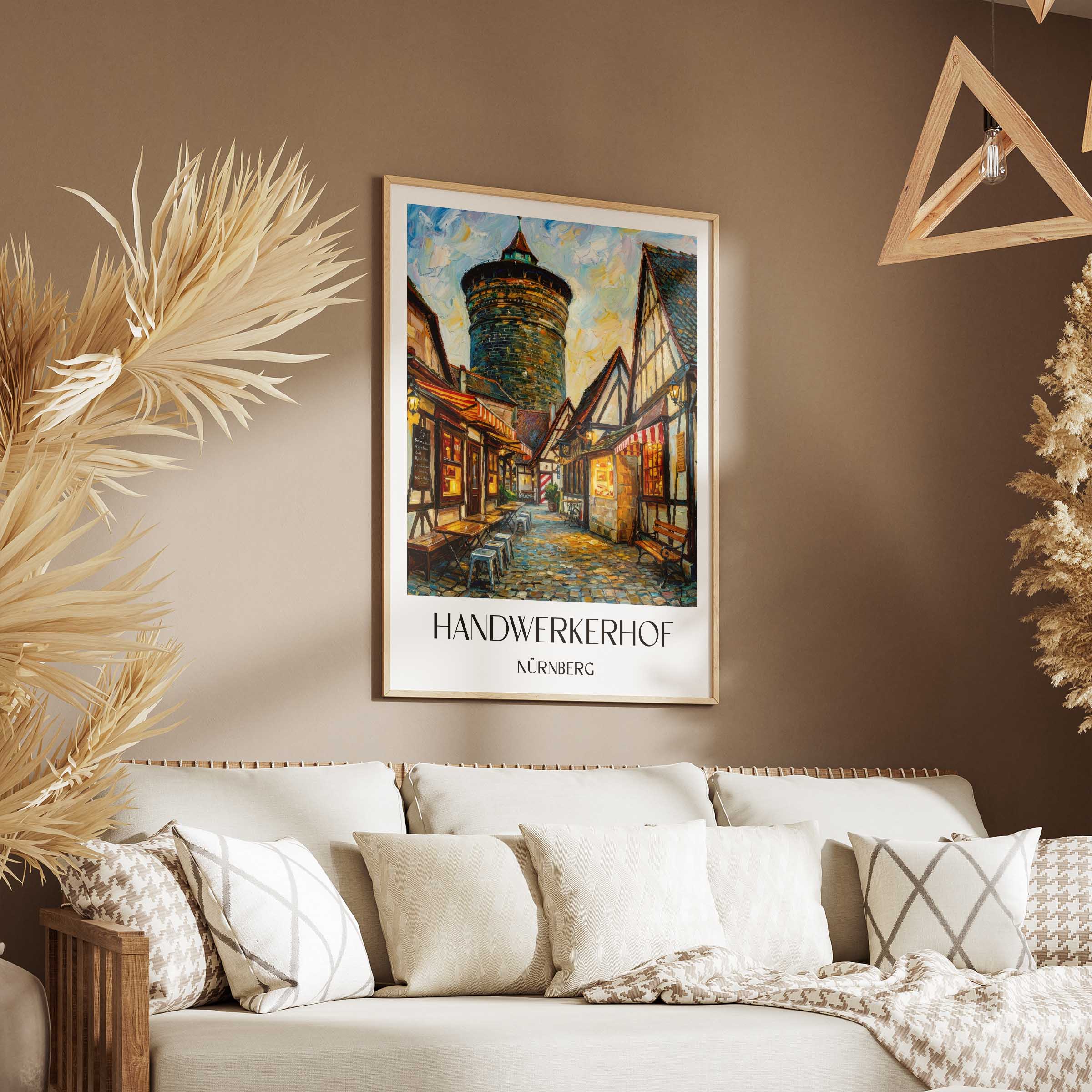 handwerkerhof-nürnberg-deutschland-poster-oil-painting-oelgemaelde