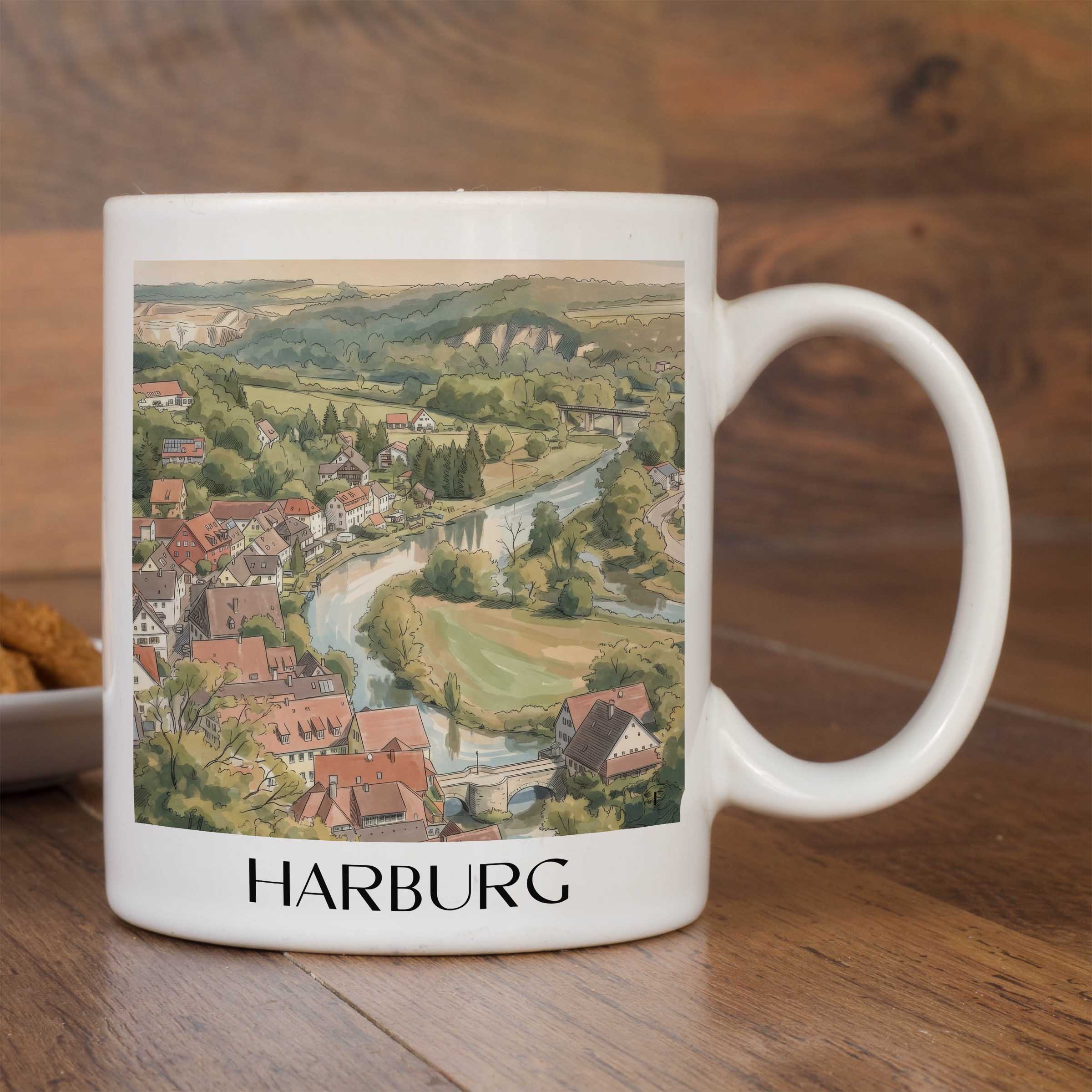 harburg-schwaben-deutschland-kaffeebecher-aquarell