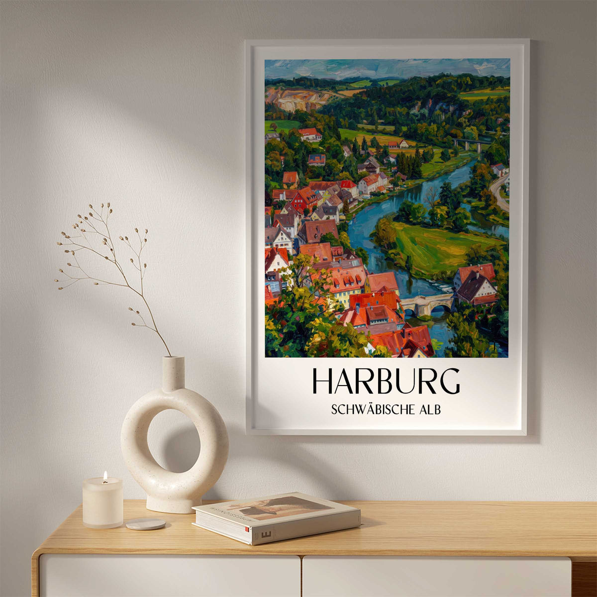 harburg-schwäbische-alb-deutschland-poster-oil-painting-oelgemaelde