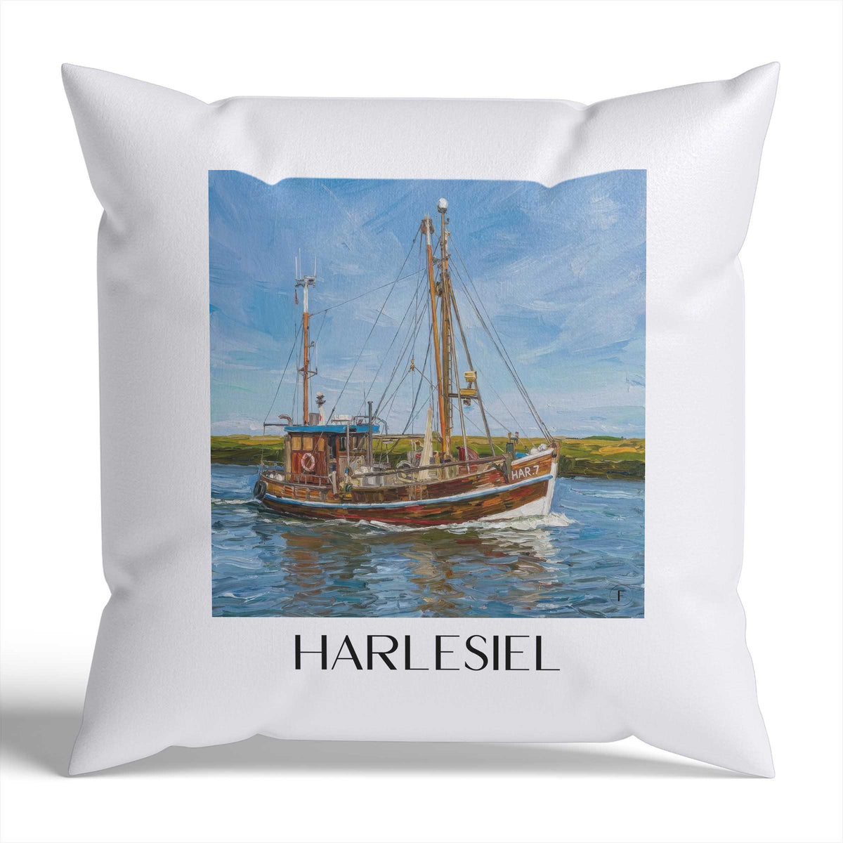 harlesiel-ostfriesland-deutschland-kissenbezug-oil-painting-oelgemaelde