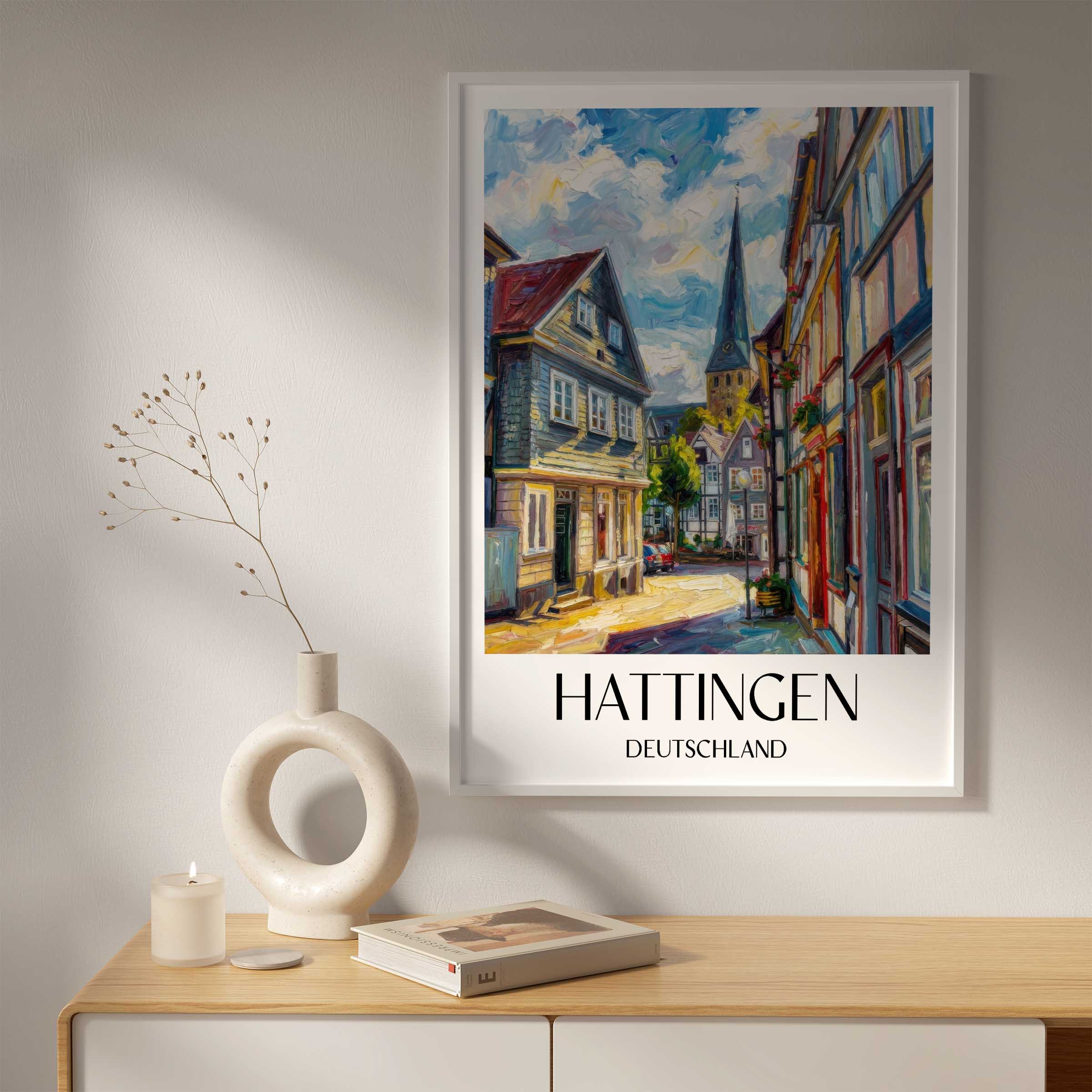 hattingen-deutschland-poster-oil-painting-oelgemaelde
