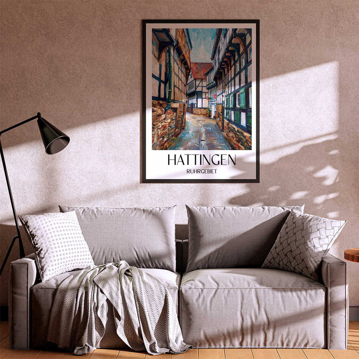hattingen-ruhrgebiet-deutschland-poster-oil-painting-oelgemaelde