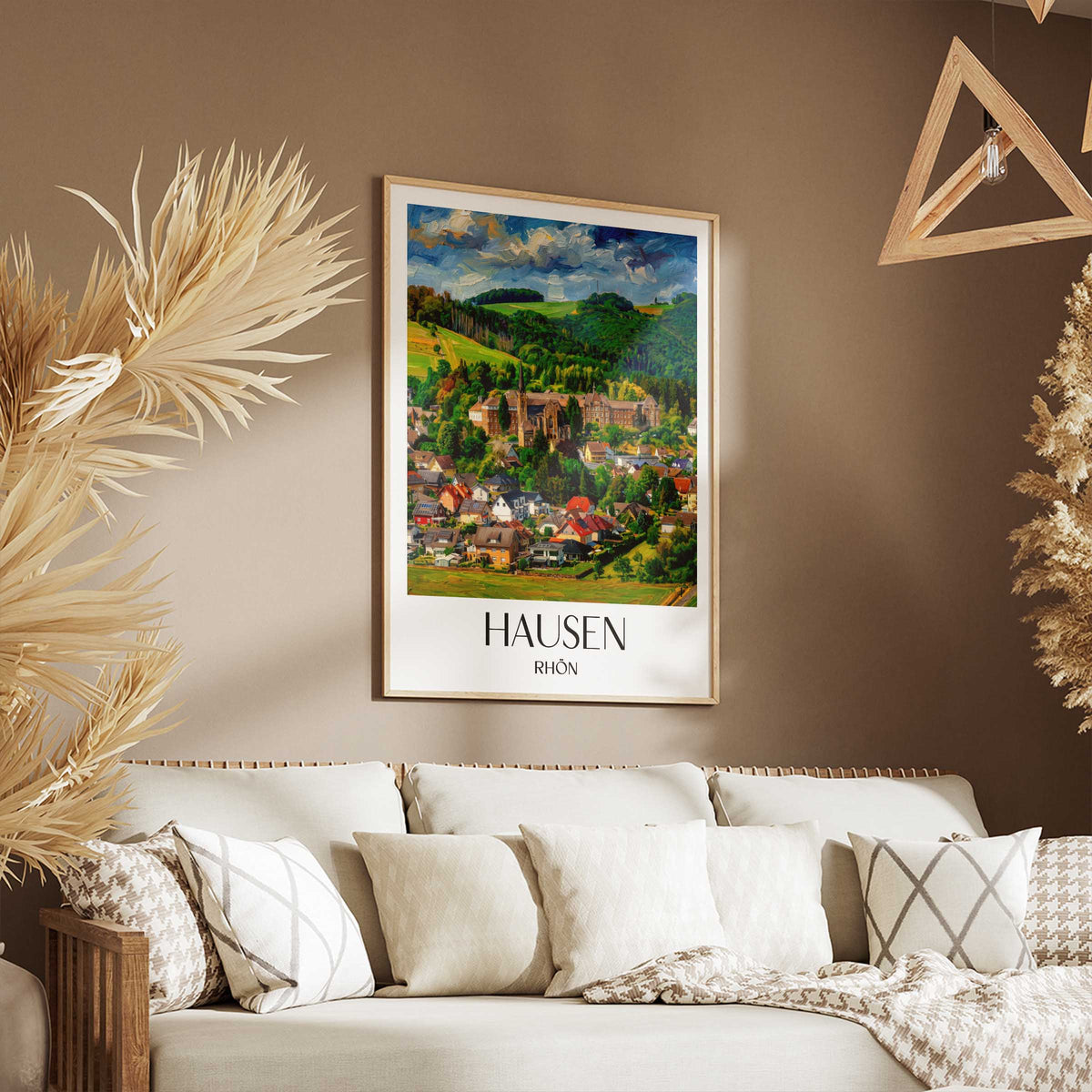 hausen-rhön-deutschland-poster-oil-painting-oelgemaelde