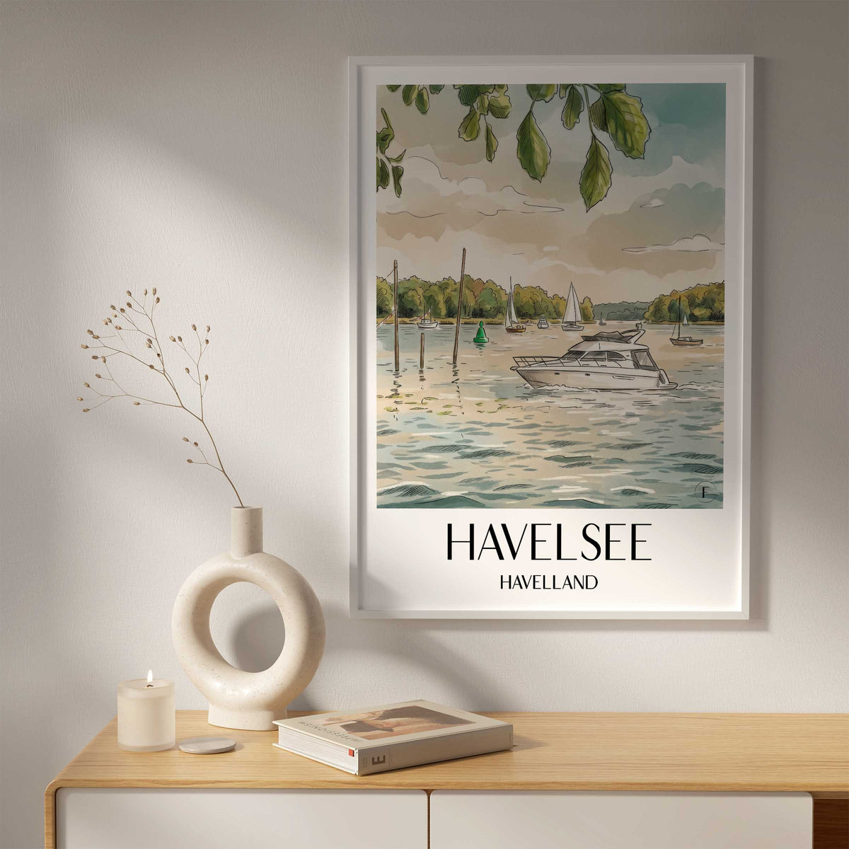 havelsee-havelland-deutschland-poster-aquarell