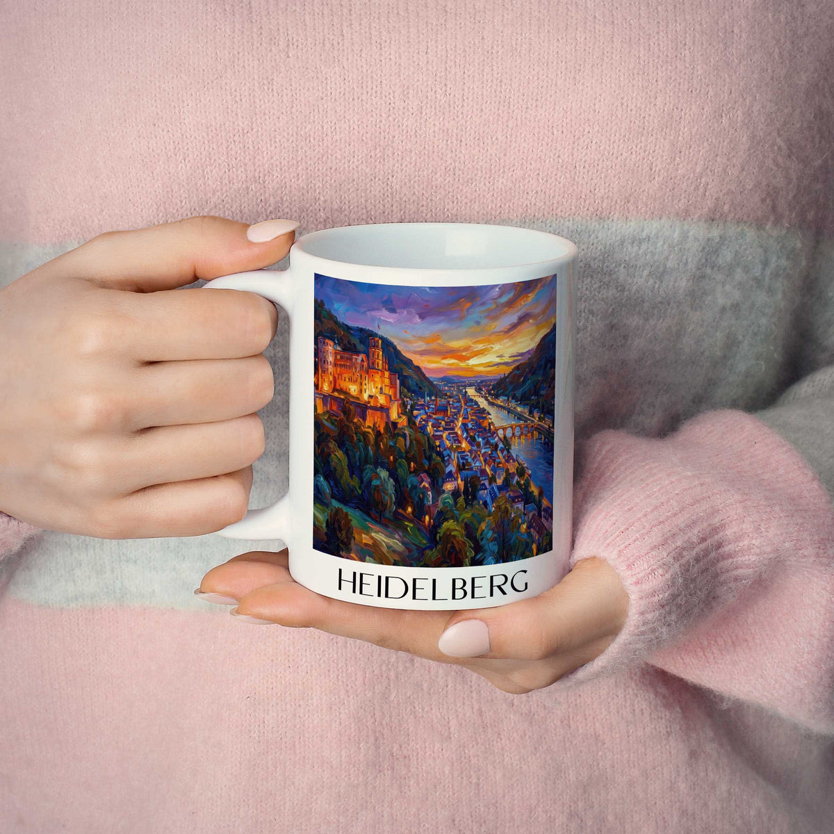 heidelberg-(bei-nacht)-baden-württemberg-deutschland-kaffeebecher-oil-painting-oelgemaelde