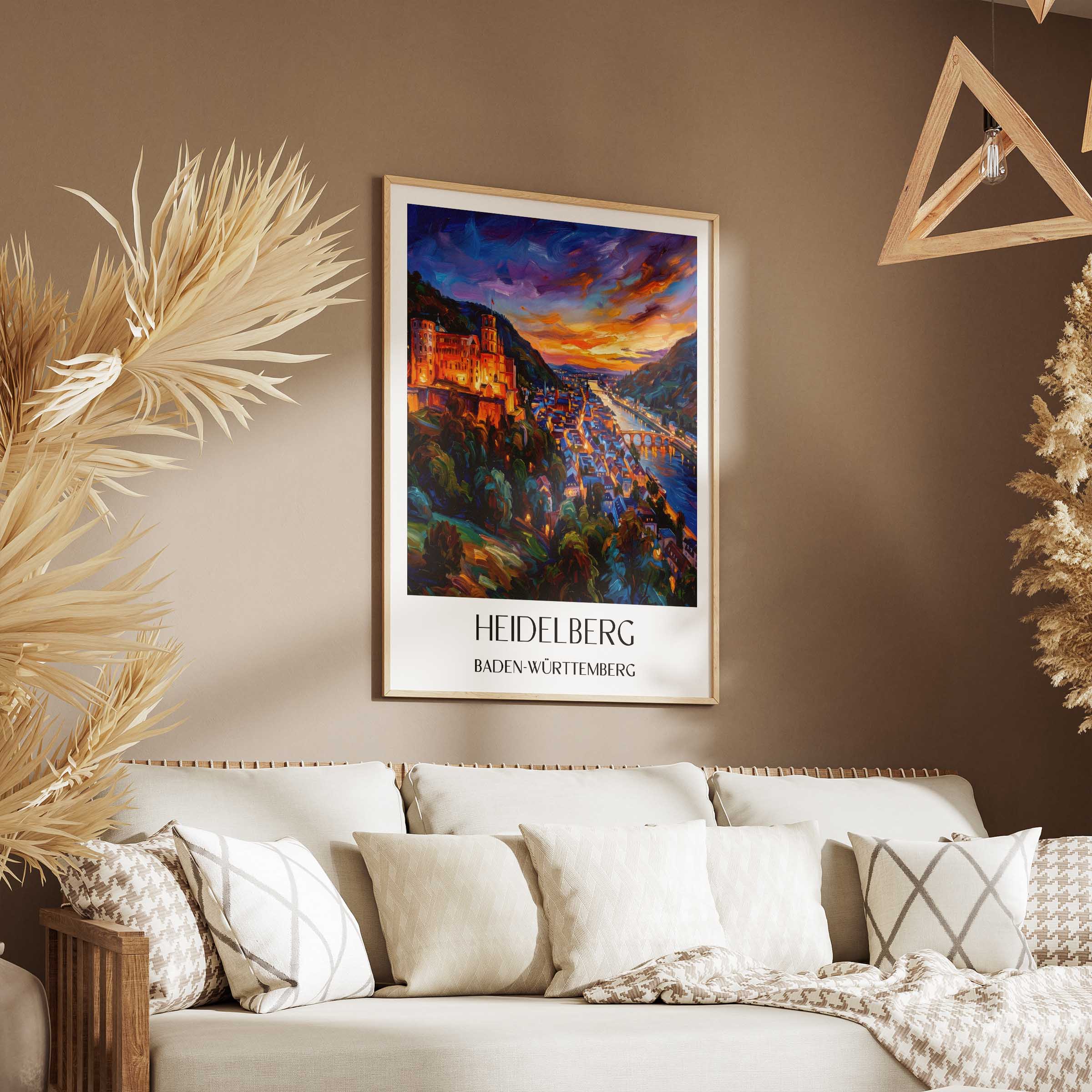 heidelberg-(bei-nacht)-baden-württemberg-deutschland-poster-oil-painting-oelgemaelde