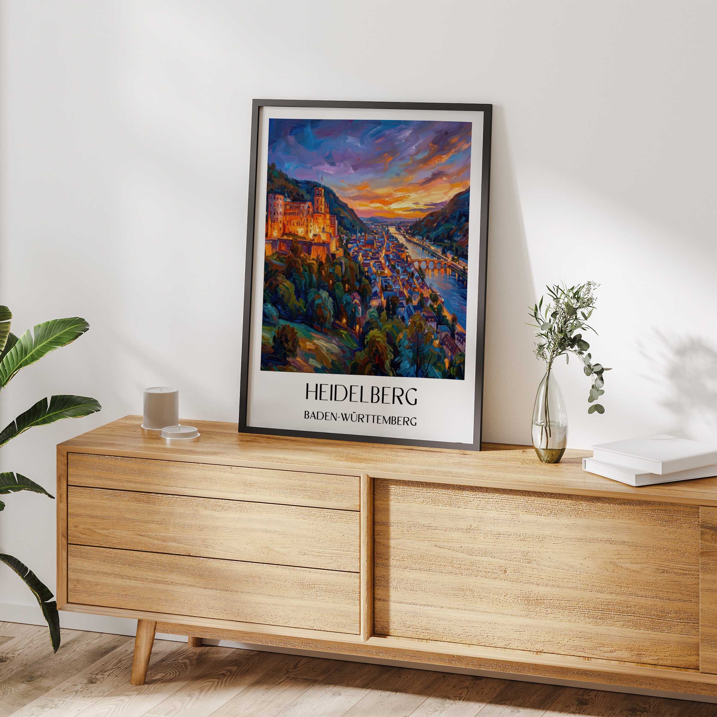 heidelberg-(bei-nacht)-baden-württemberg-deutschland-poster-oil-painting-oelgemaelde