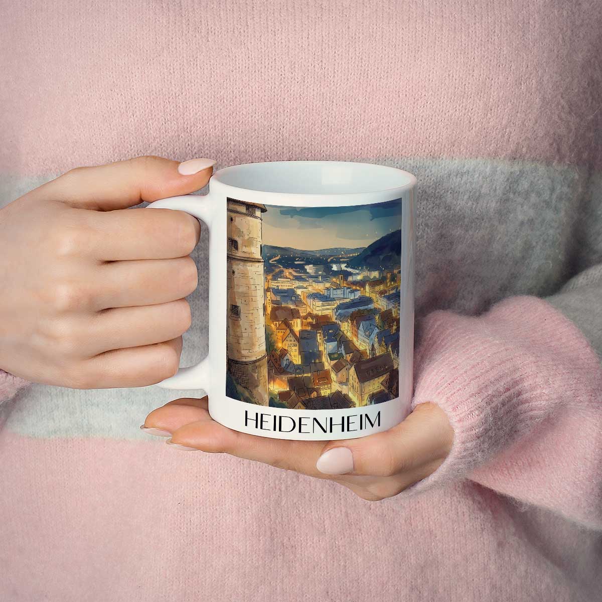 heidenheim-schwäbische-alb-deutschland-kaffeebecher-aquarell