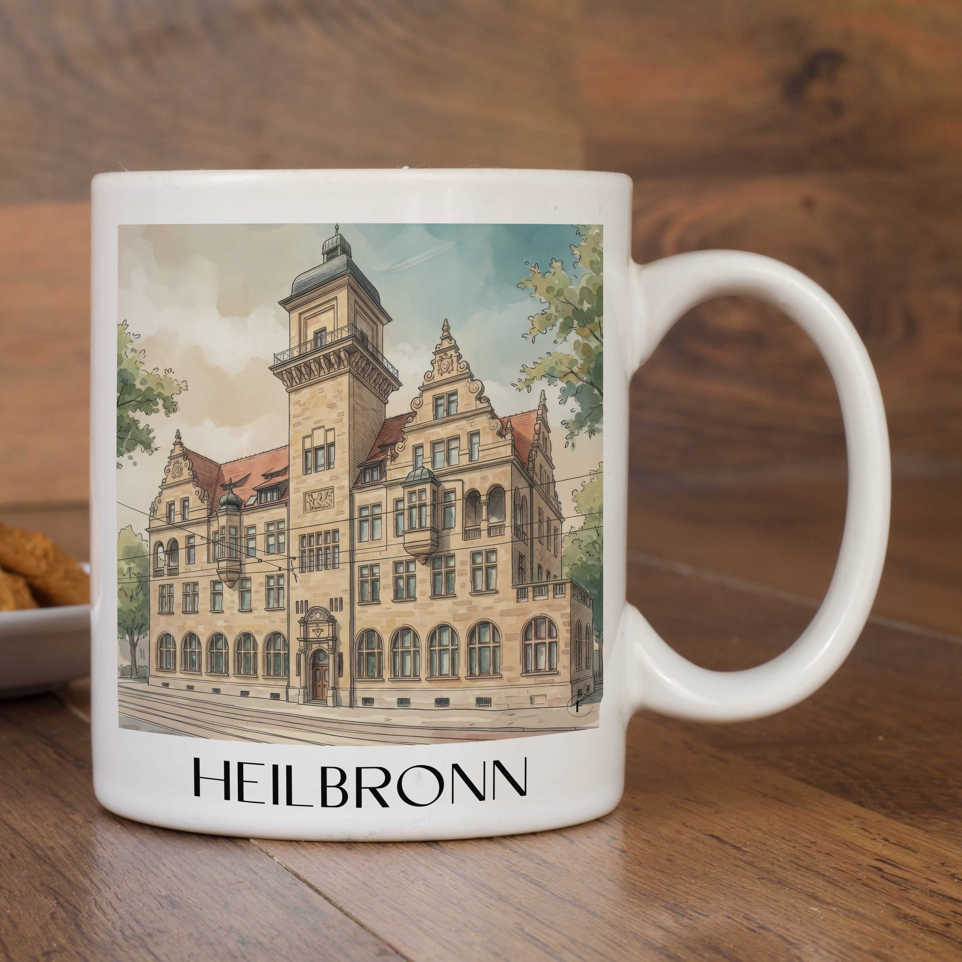 heilbronn-deutschland-kaffeebecher-aquarell