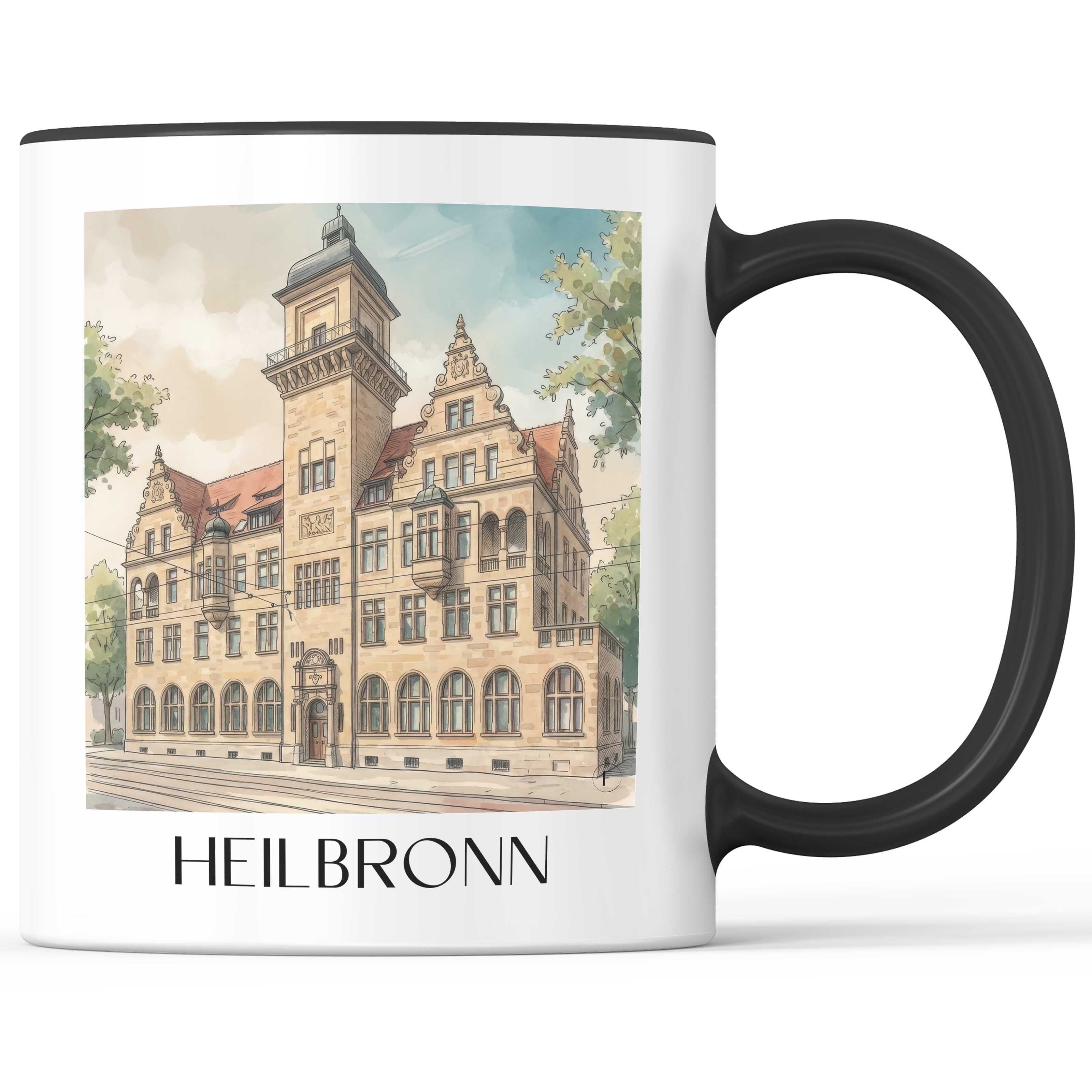Heilbronn - Deutschland Becher - Kaffeetasse im Aquarell Stil - favplace