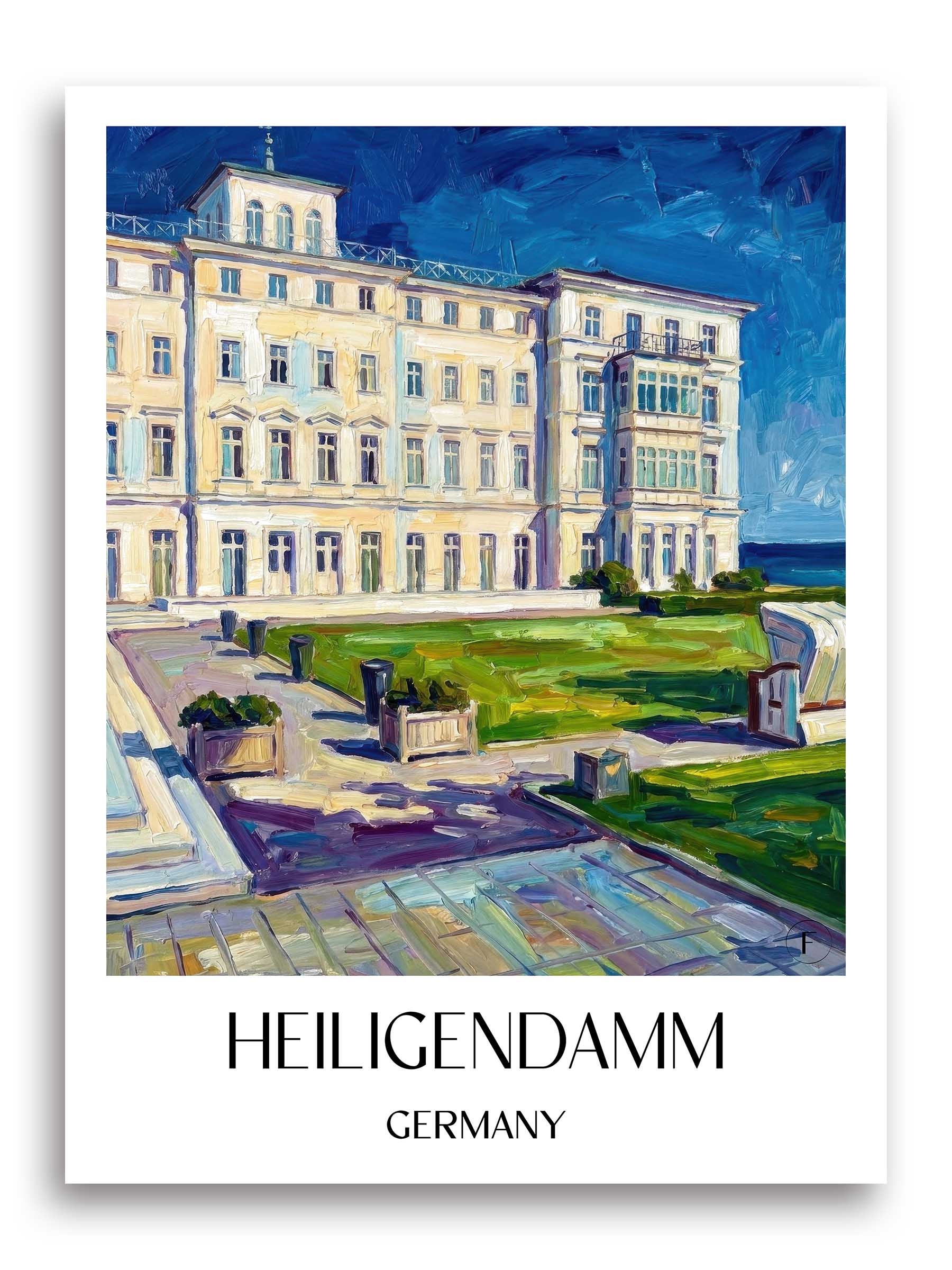 Heiligendamm Poster - Mecklenburg - Deutschland Kunstdruck - Ölgemälde von A4 bis A1 - favplace