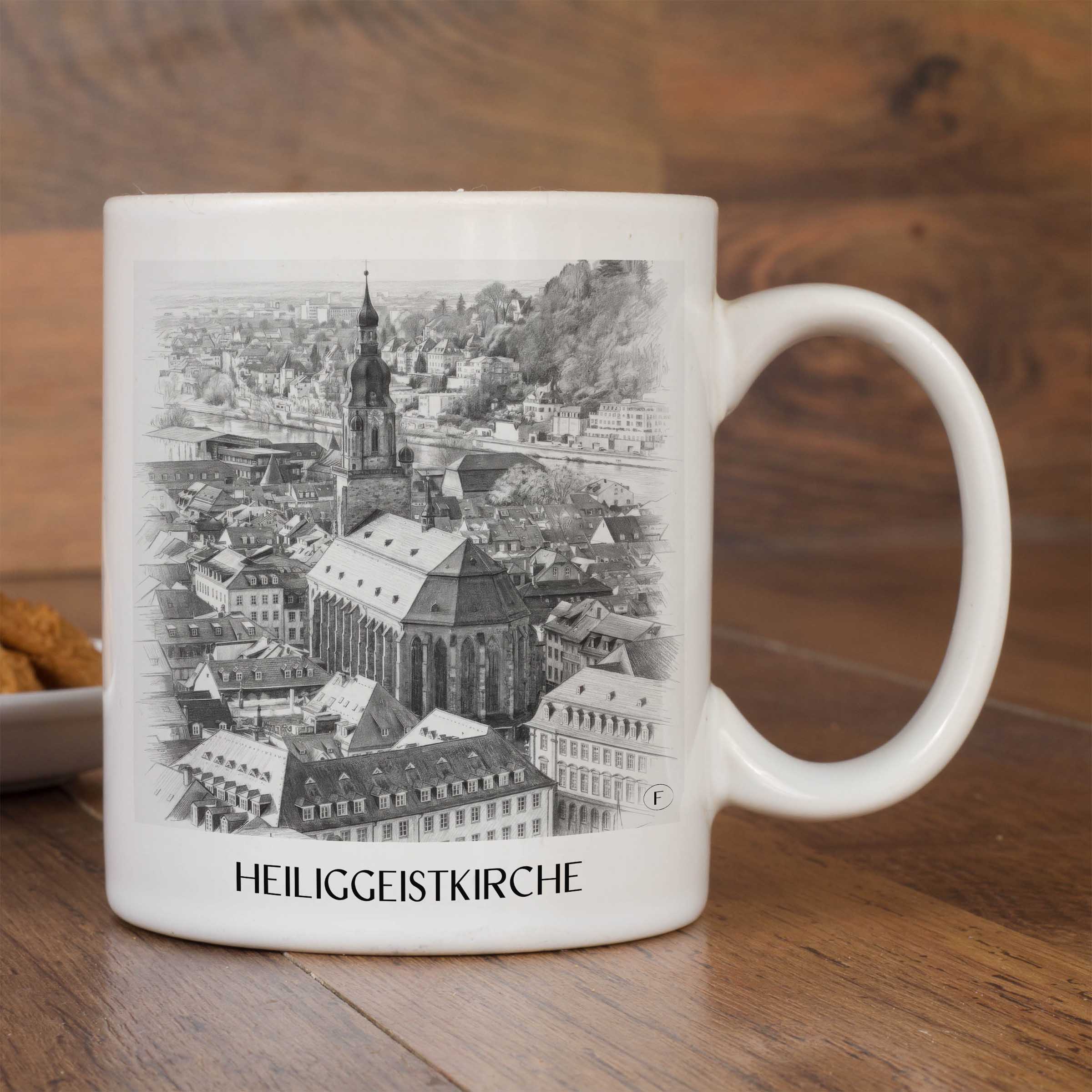 heiliggeistkirche-heidelberg-deutschland-kaffeebecher-bleistift-zeichnung-drawing
