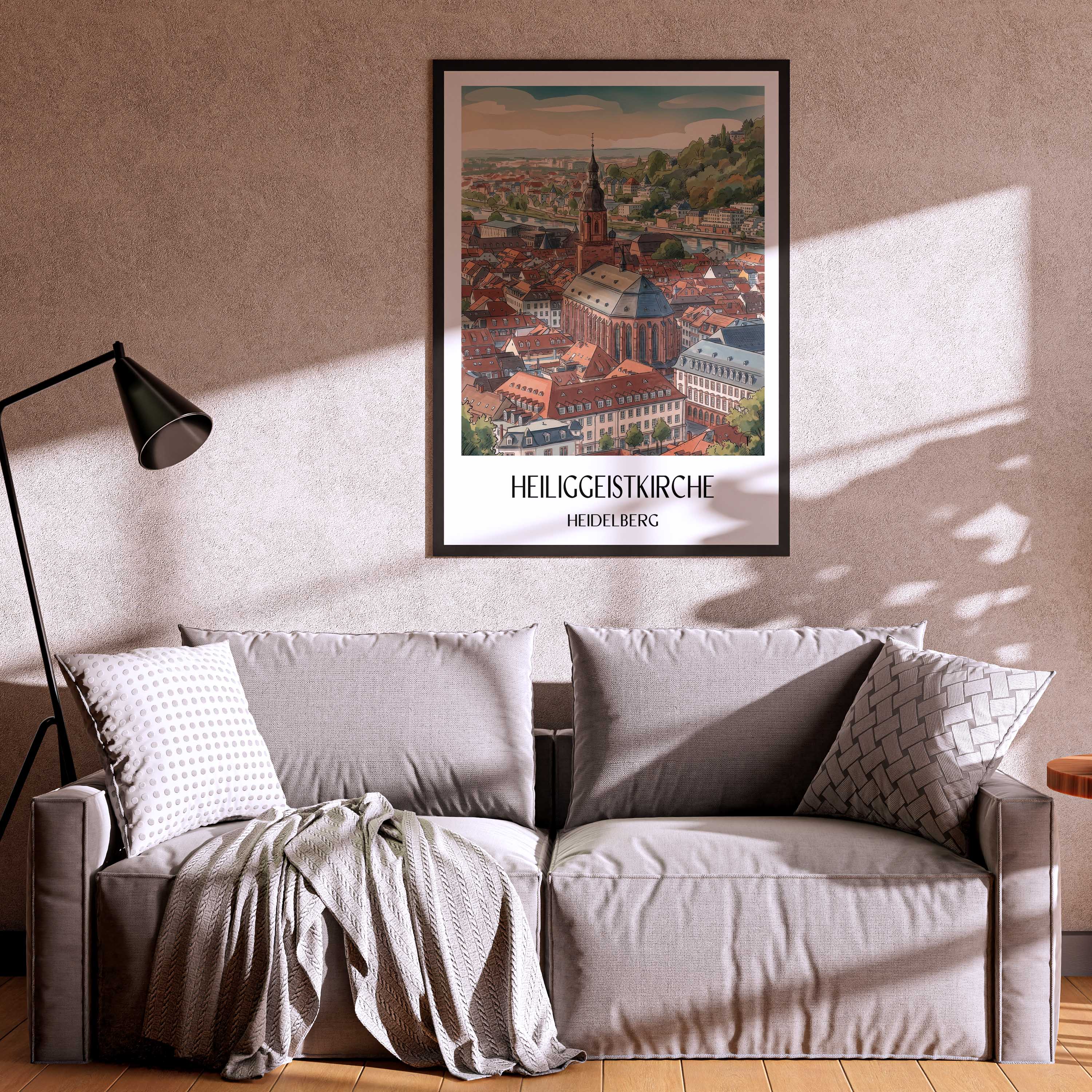 heiliggeistkirche-heidelberg-deutschland-poster-aquarell