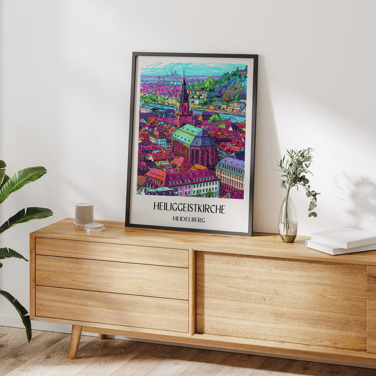 heiliggeistkirche-heidelberg-deutschland-poster-graffiti