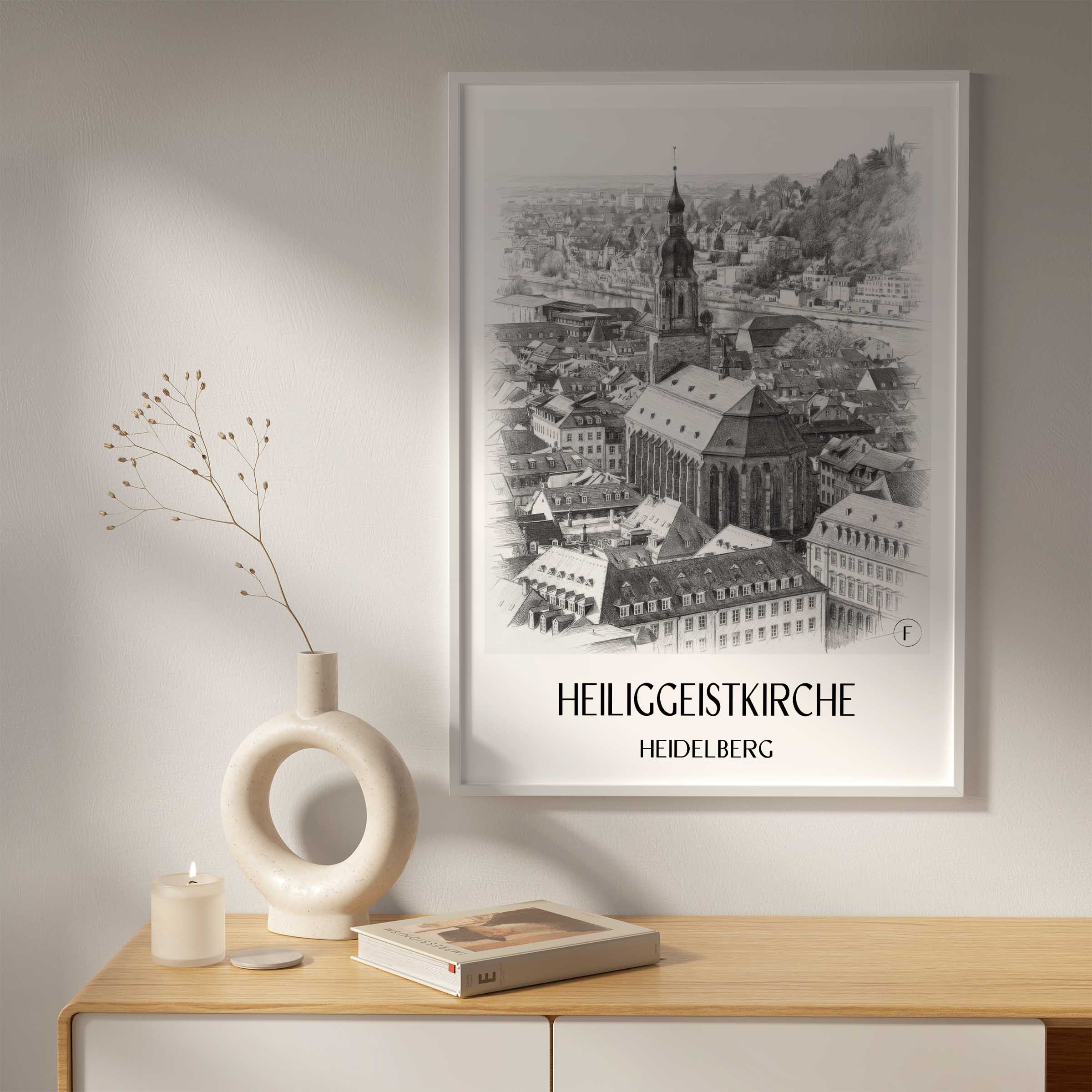 heiliggeistkirche-heidelberg-deutschland-poster-bleistift-zeichnung-drawing