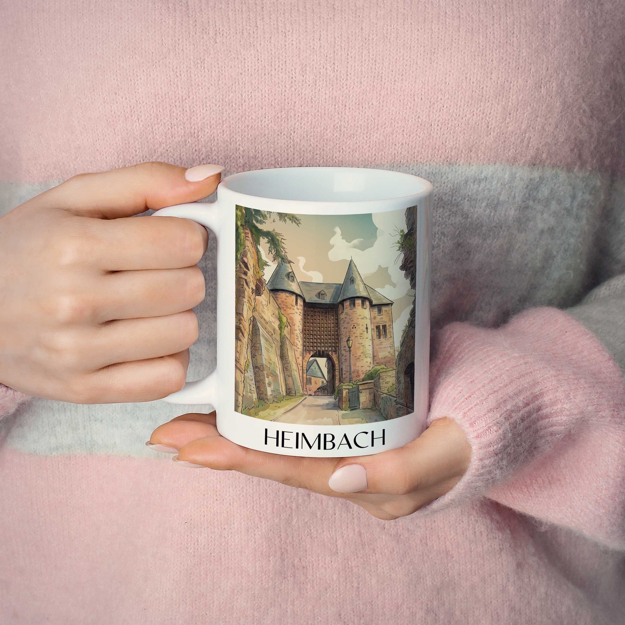 heimbach-eifel-deutschland-kaffeebecher-aquarell