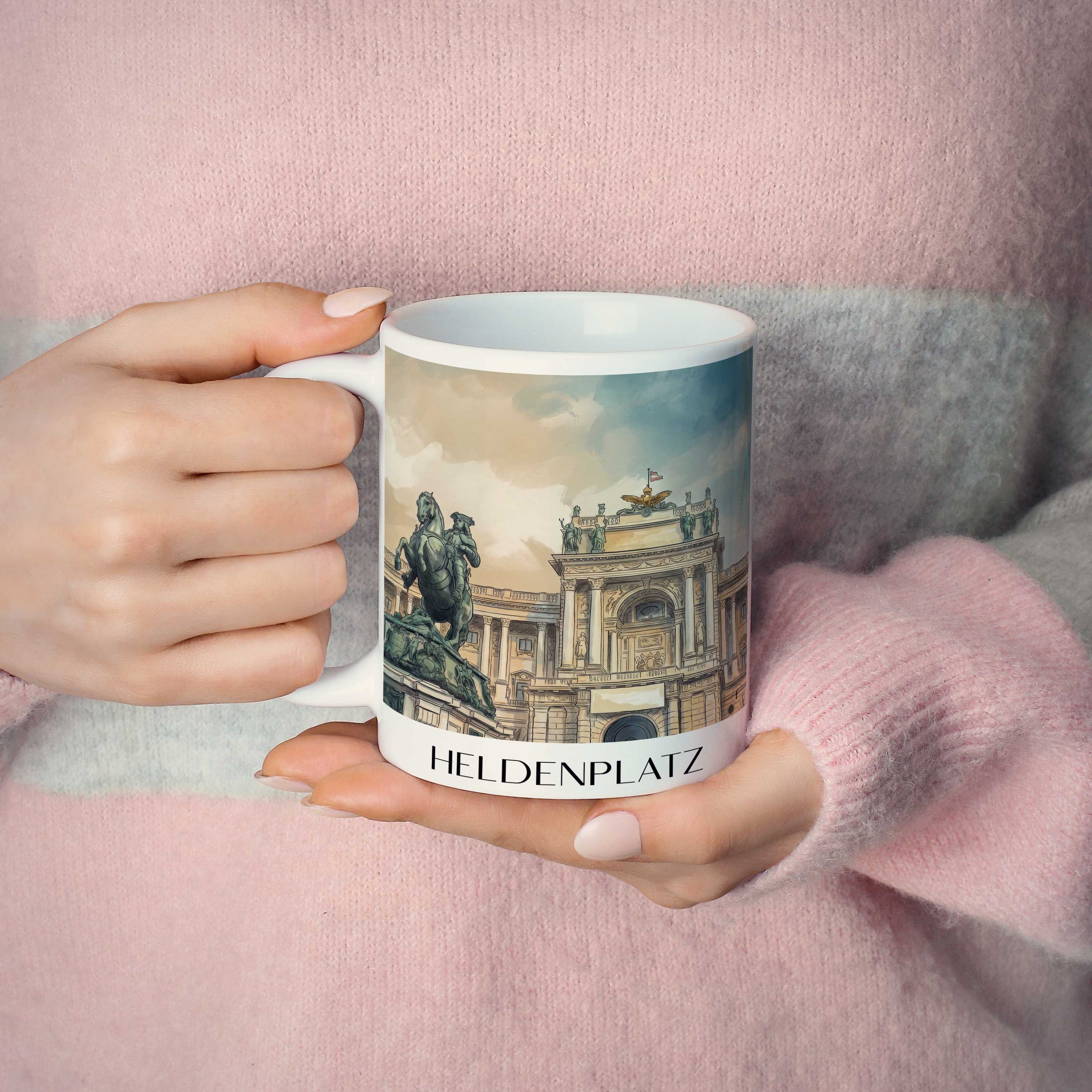 heldenplatz-wien-österreich-kaffeebecher-aquarell