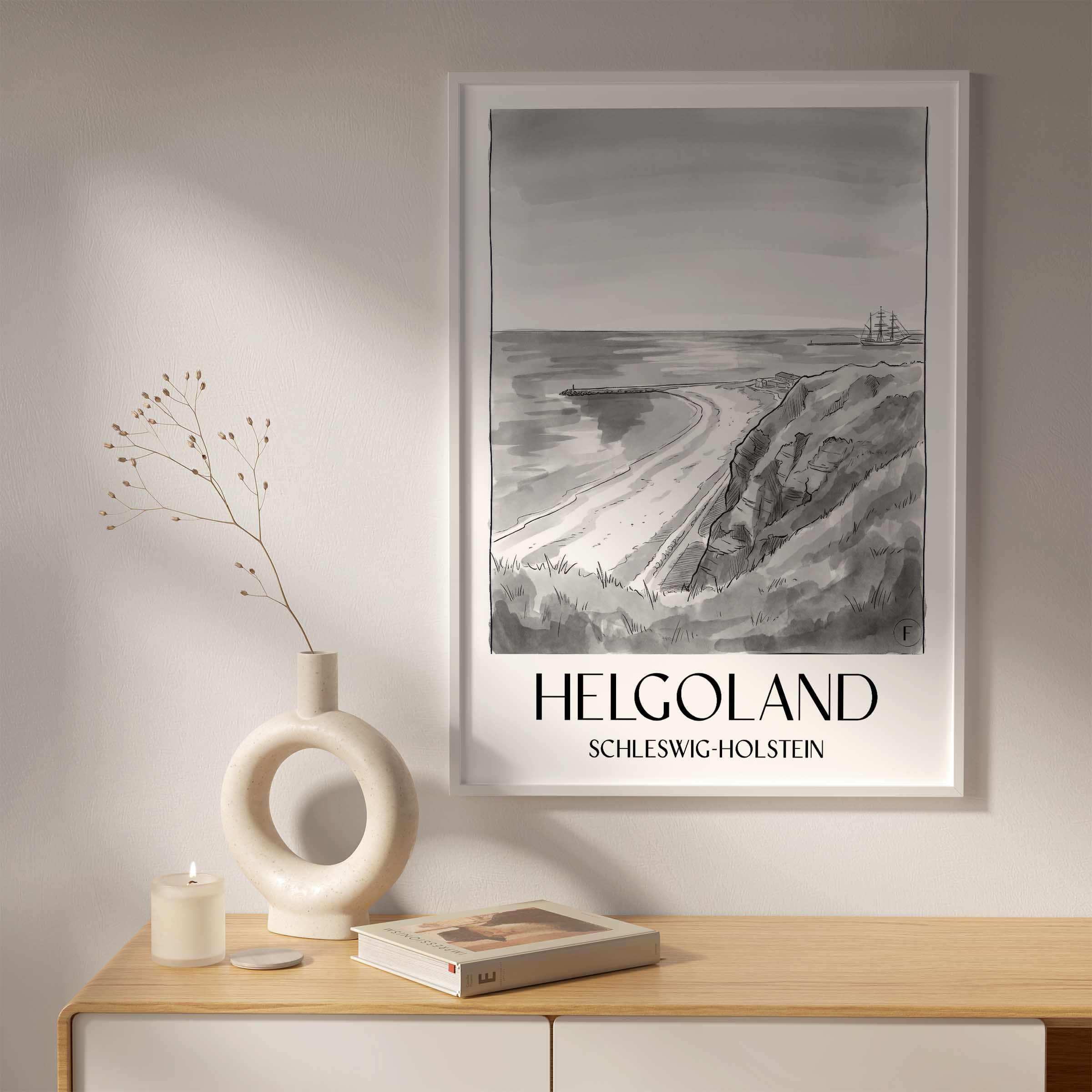 helgoland-schleswig-holstein-deutschland-poster-aquarell-schwarz-weiss