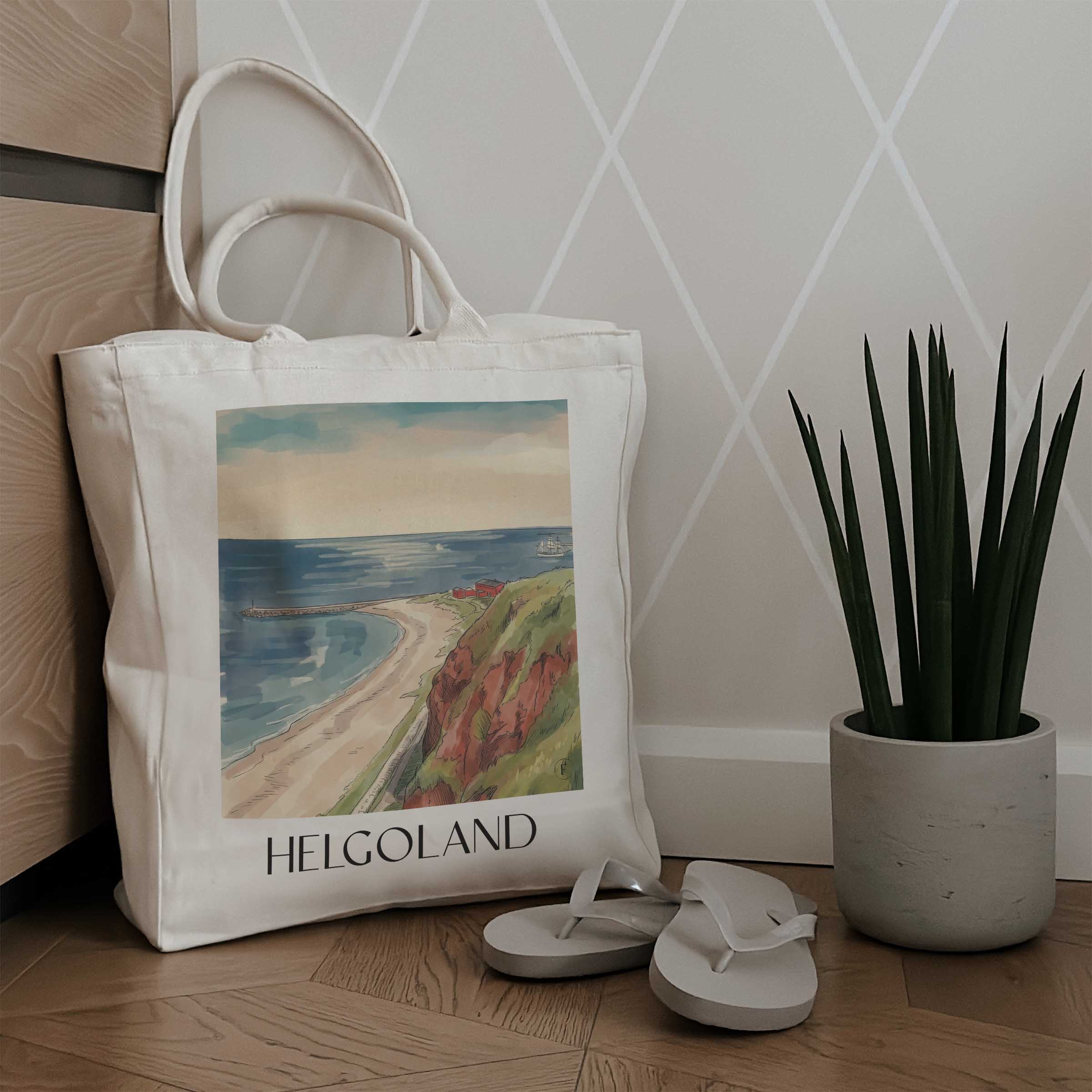 helgoland-schleswig-holstein-deutschland-einkaufstasche-aquarell