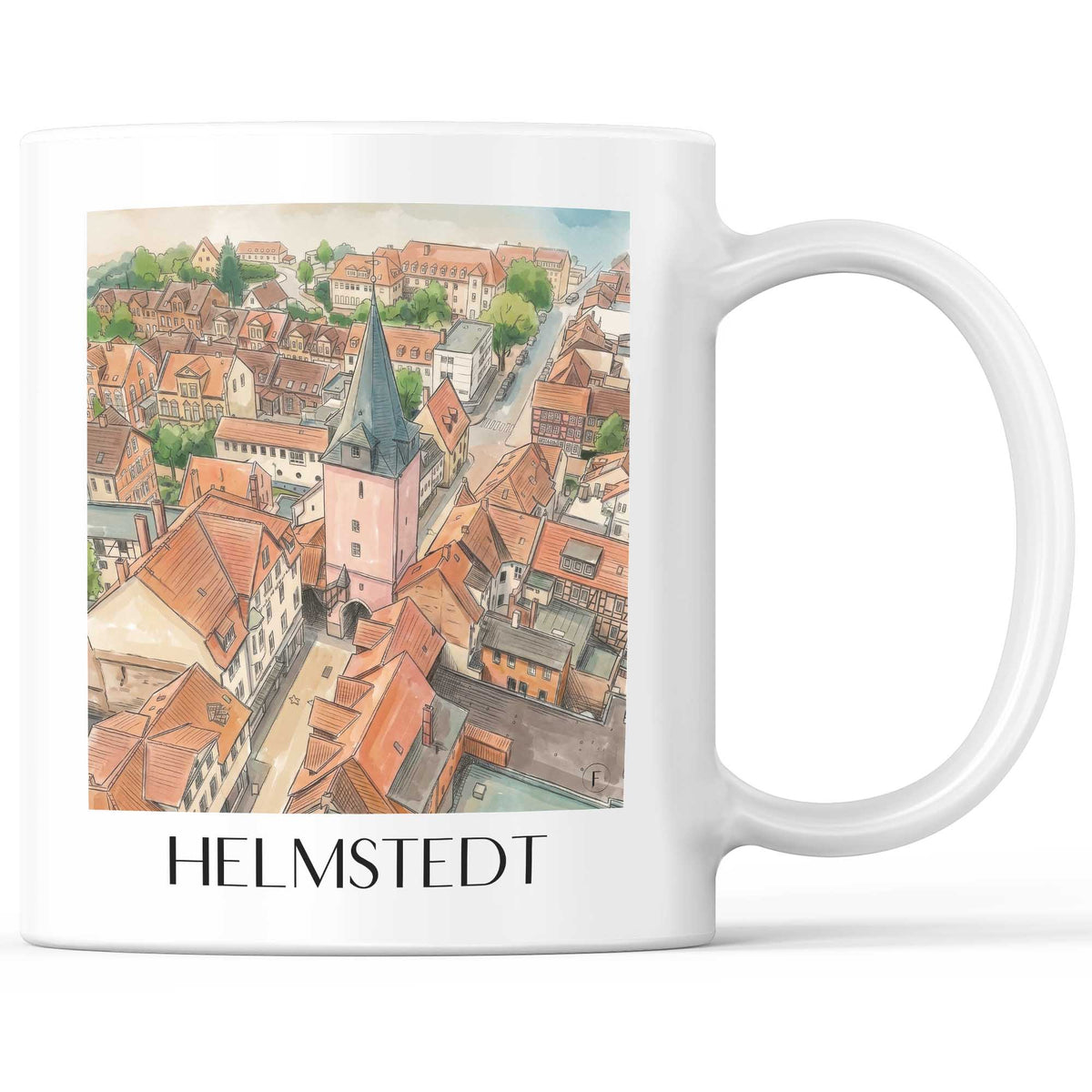 Helmstedt Kaffeebecher - Niedersachsen - Deutschland Becher - Kaffeetasse im Aquarell Stil - favplace