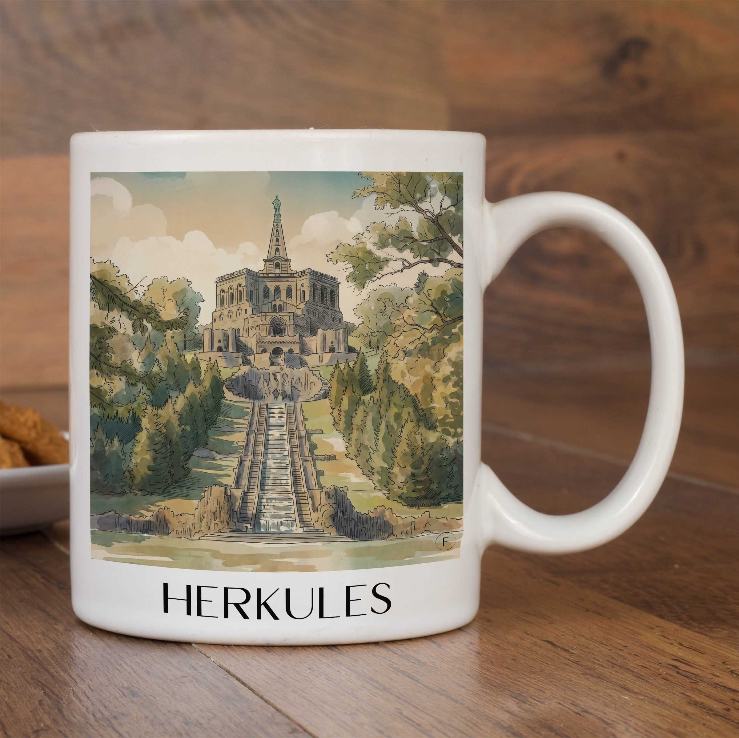 herkules-kassel-deutschland-kaffeebecher-aquarell