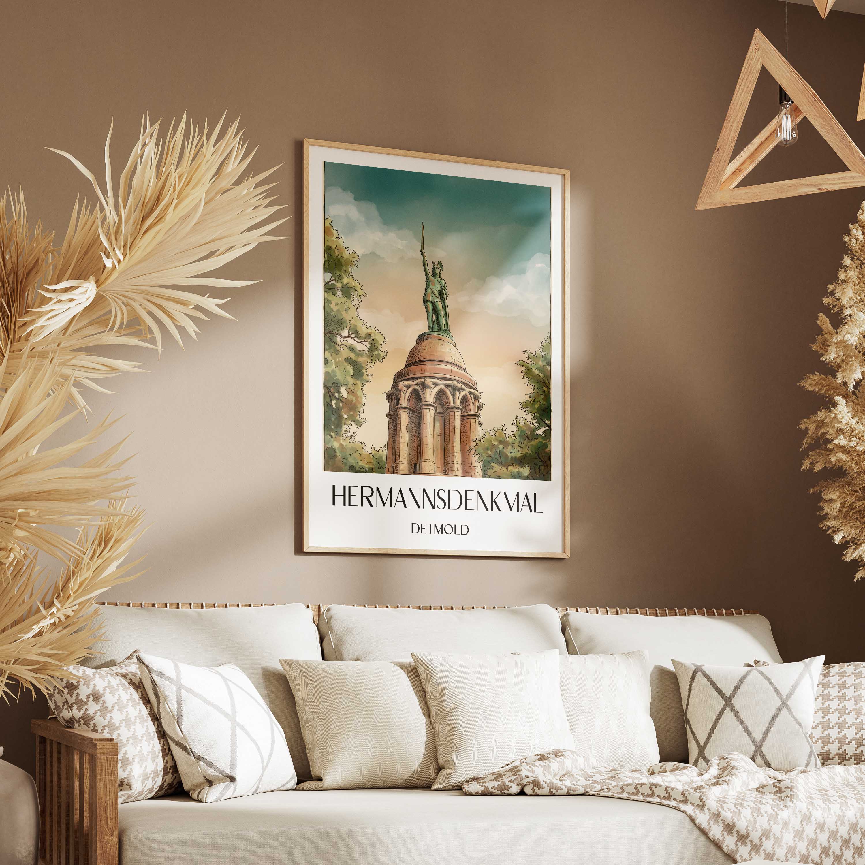 hermannsdenkmal-detmold-deutschland-poster-aquarell