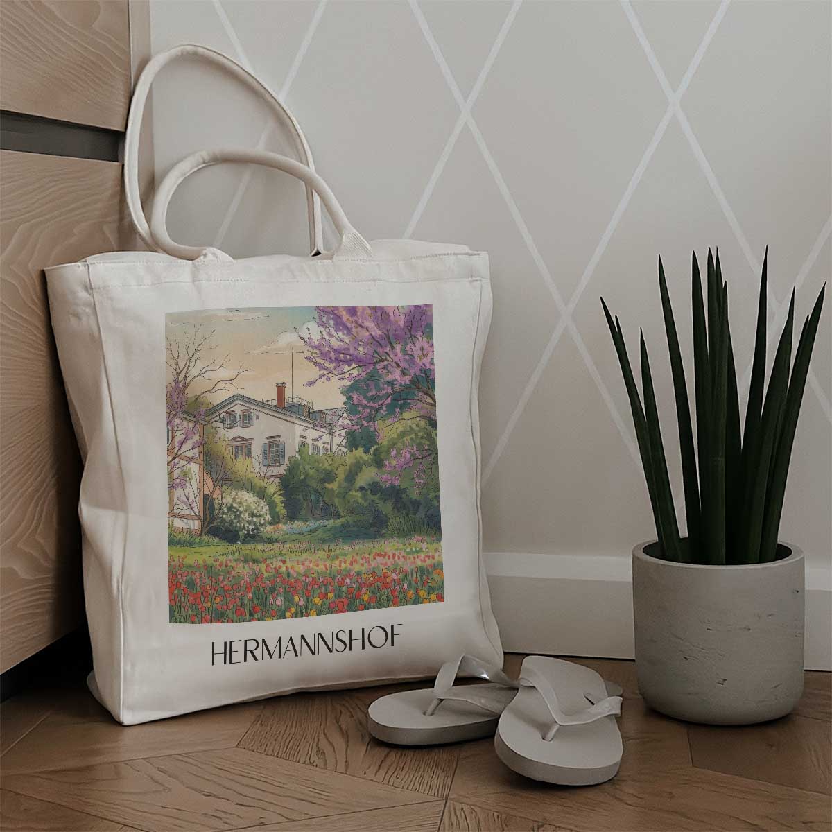 hermannshof-weinheim-deutschland-einkaufstasche-aquarell