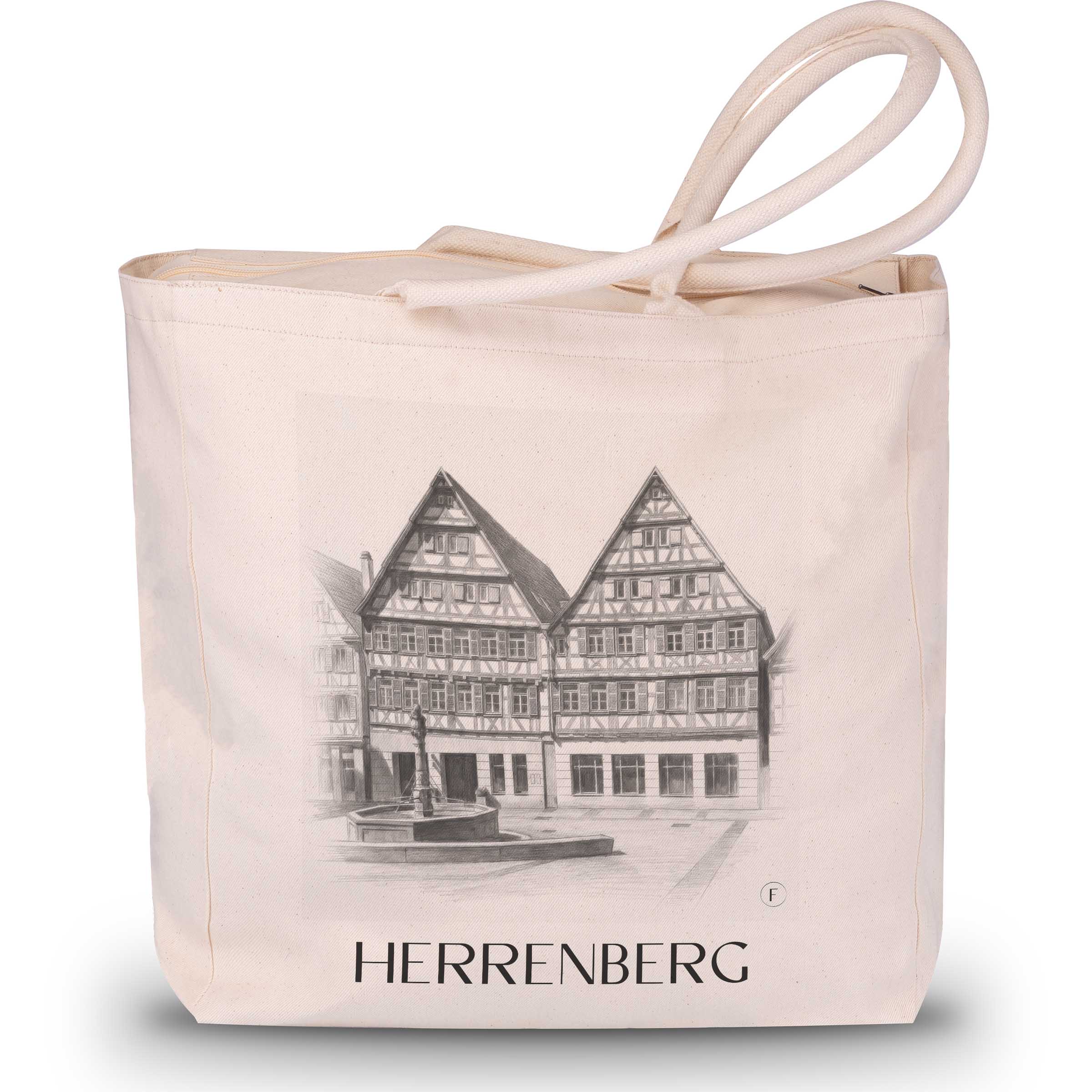 Herrenberg - Germany Tote Bag - Drawing Style Shopping Bag