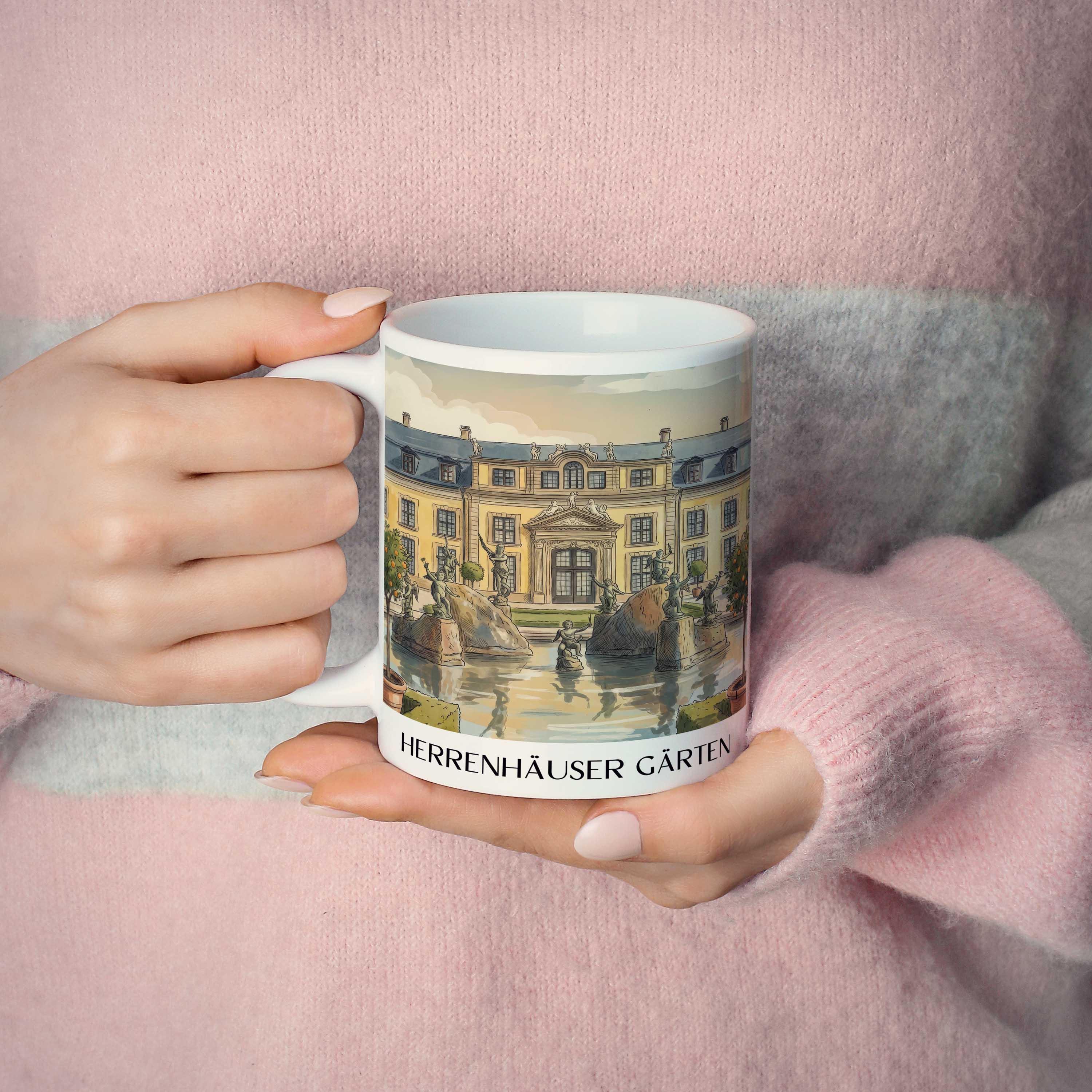 herrenhäuser-gärten-hannover-deutschland-kaffeebecher-aquarell