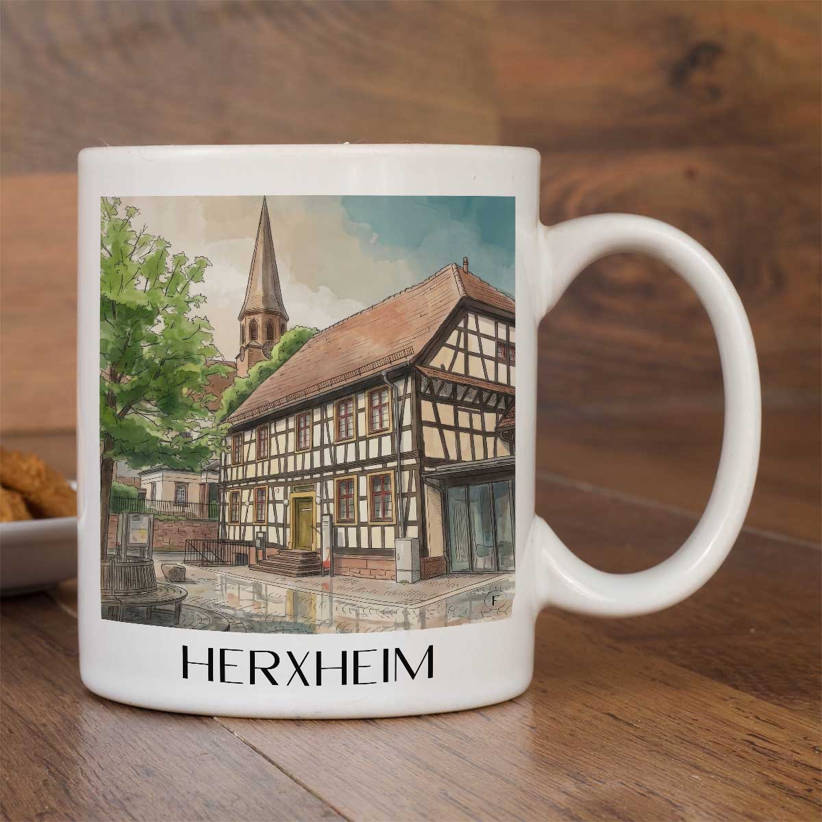 herxheim-pfalz-deutschland-kaffeebecher-aquarell