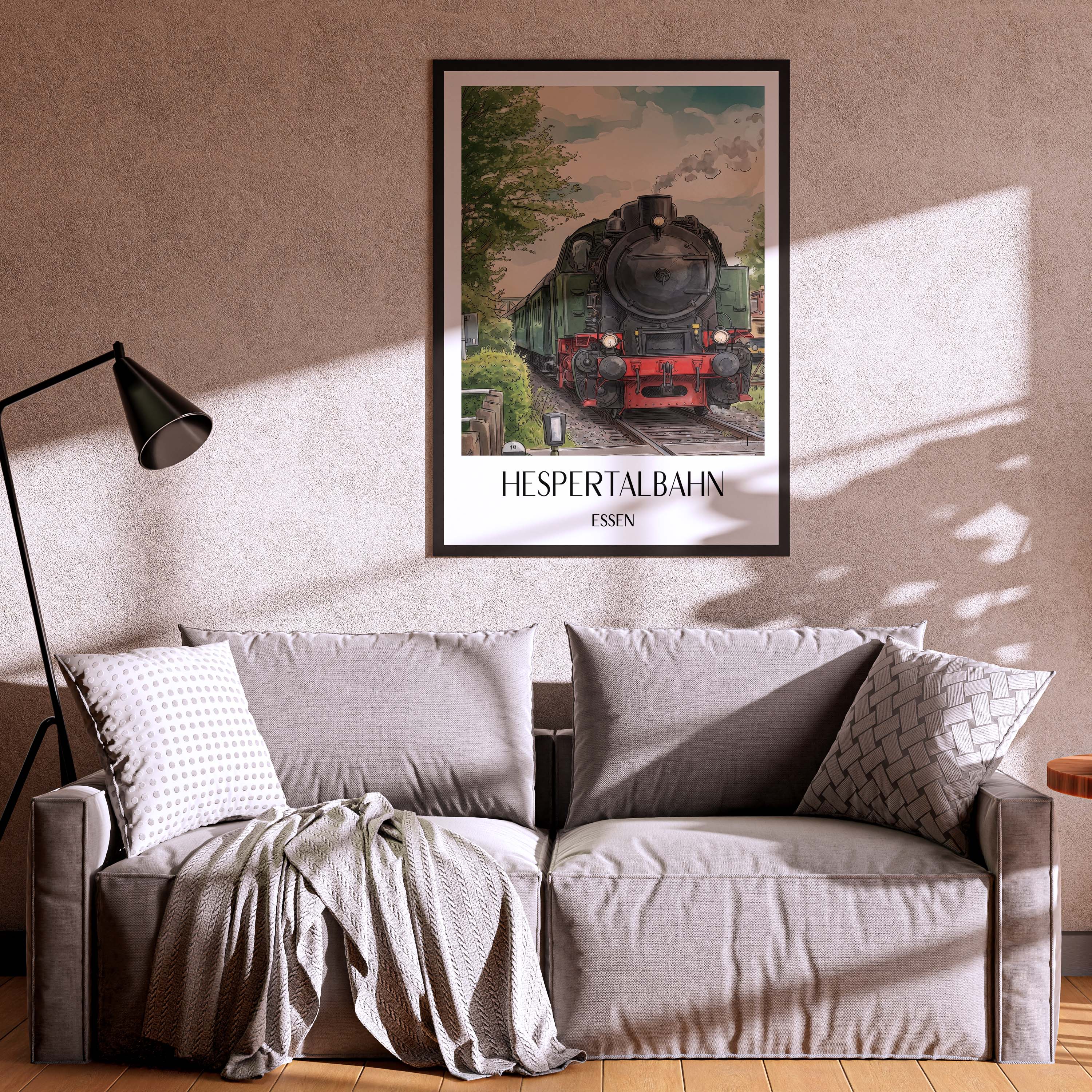 hespertalbahn-essen-deutschland-poster-aquarell