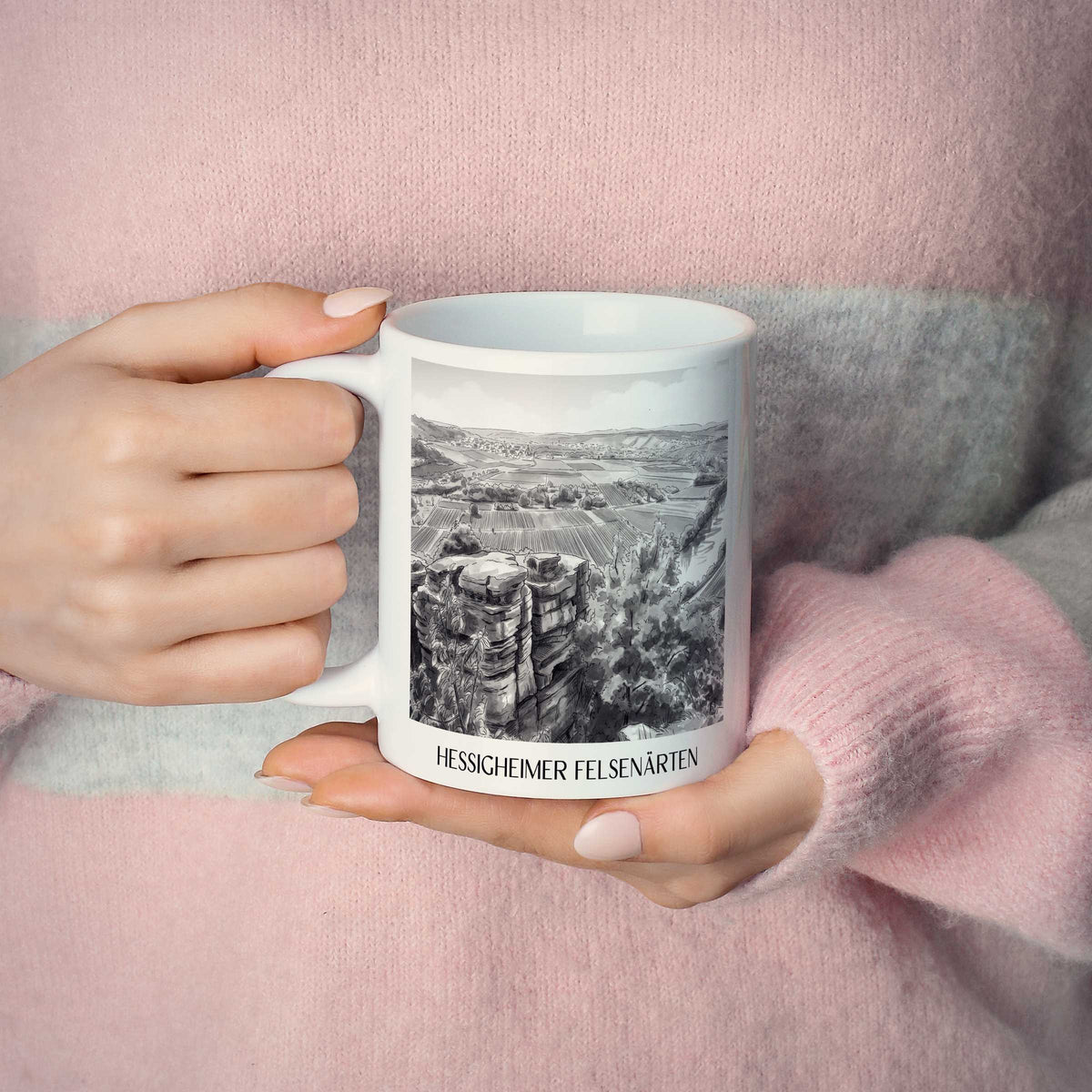 hessigheimer-felsenärten-neckartal-deutschland-kaffeebecher-aquarell-schwarz-weiss