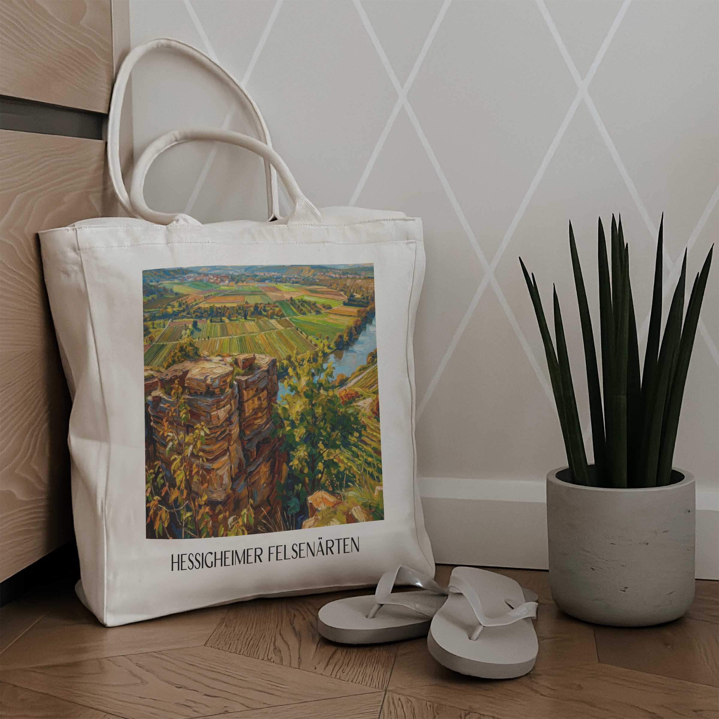 hessigheimer-felsenärten-neckartal-deutschland-einkaufstasche-oil-painting-oelgemaelde