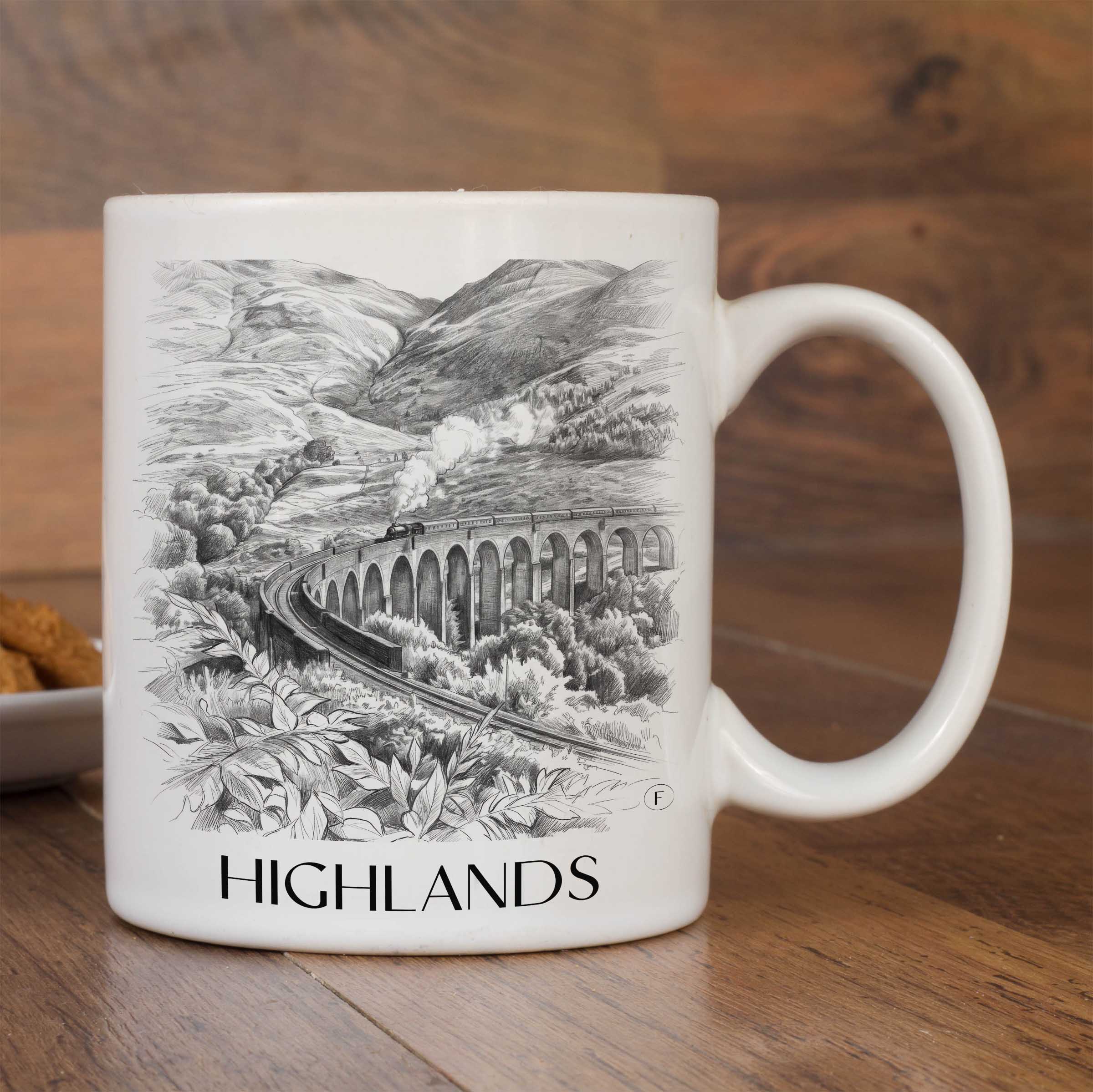 highlands-schottland-schottland-kaffeebecher-bleistift-zeichnung-drawing