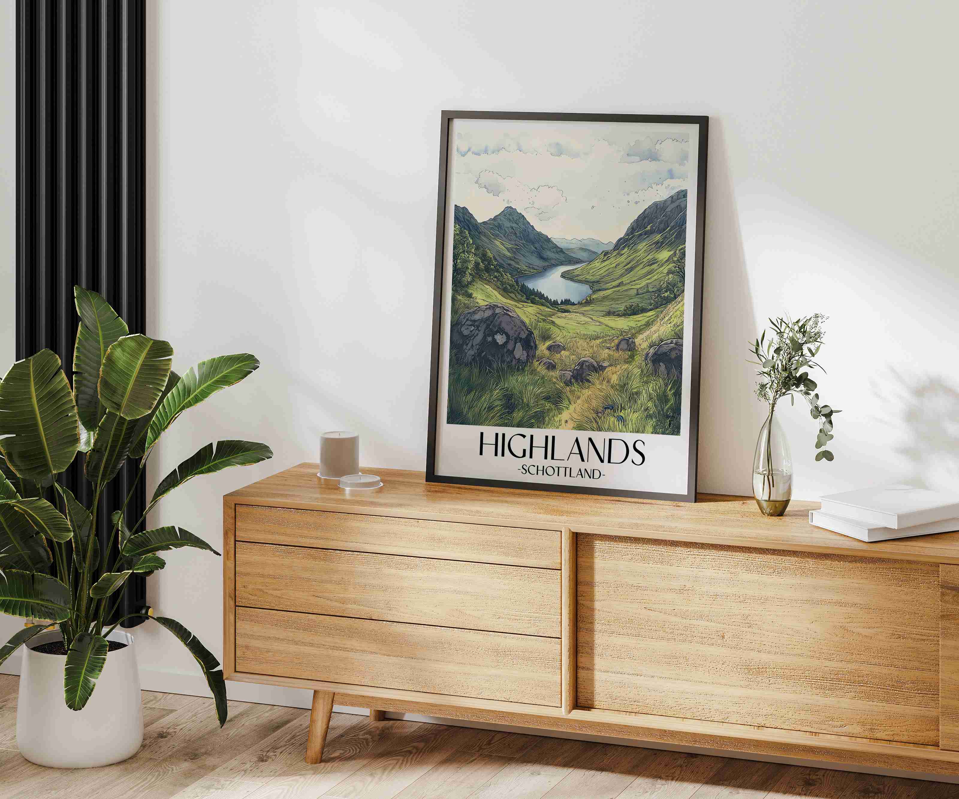 highlands-schottland-poster-aquarell