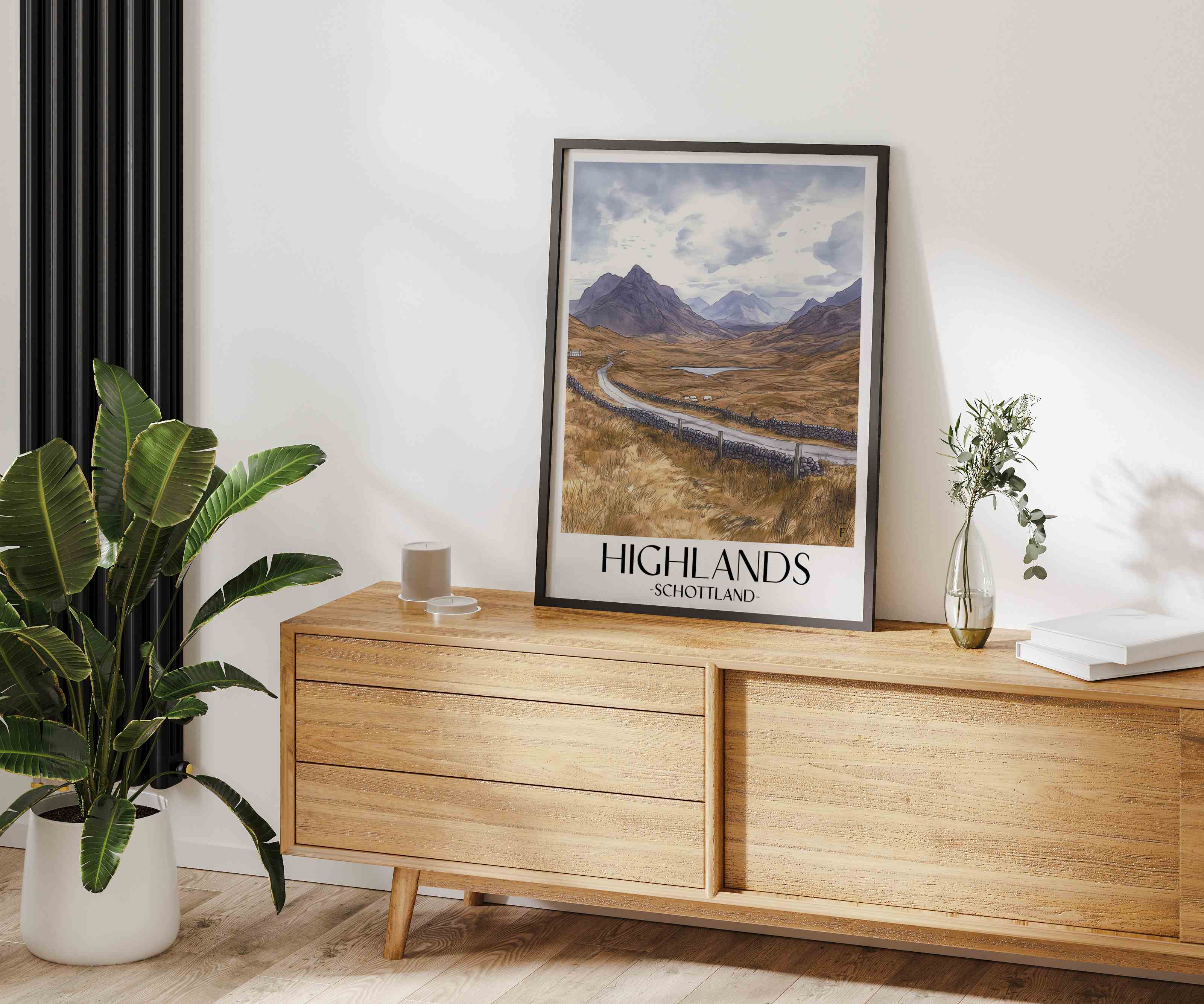 highlands-schottland-poster-aquarell