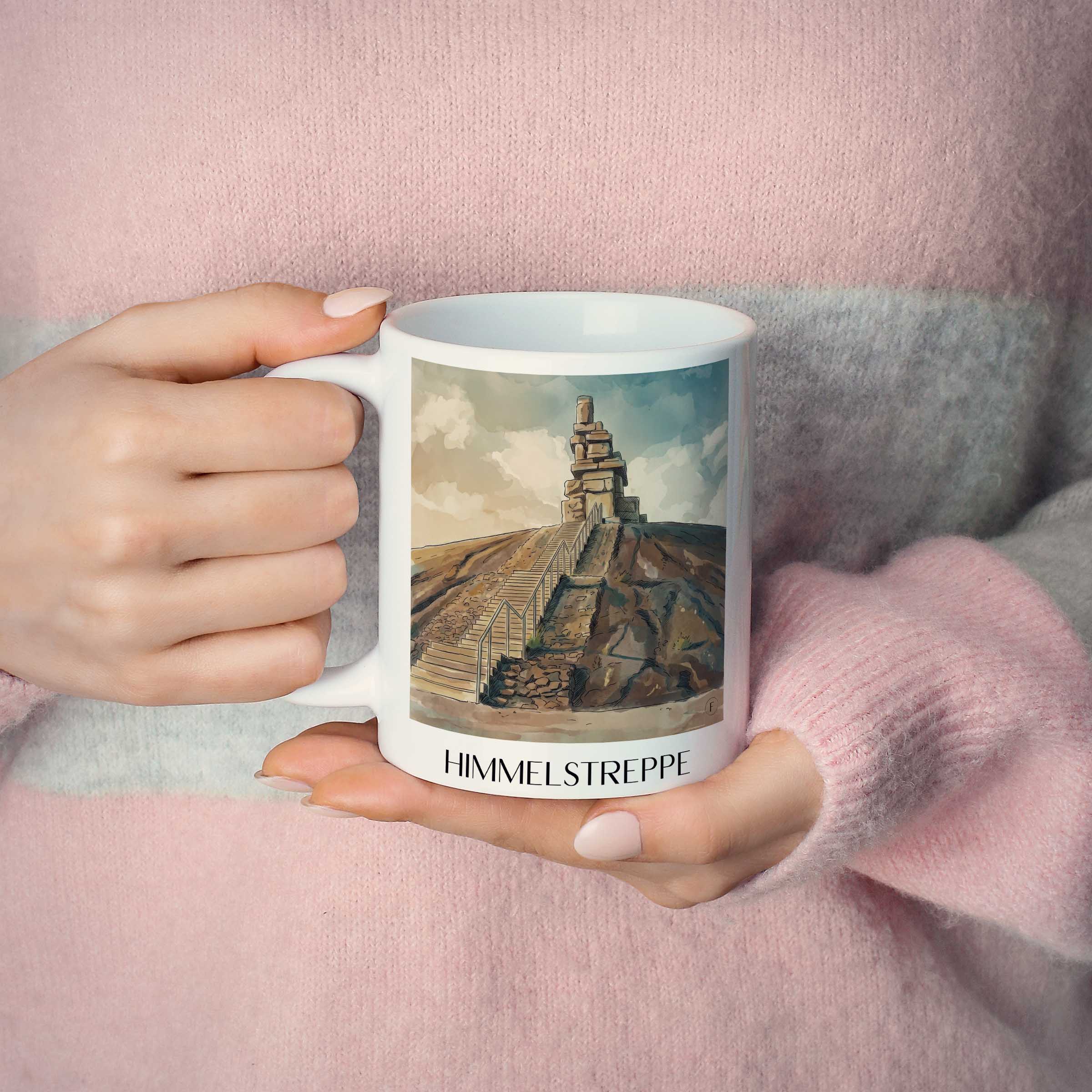 himmelstreppe-gelsenkirchen-deutschland-kaffeebecher-aquarell