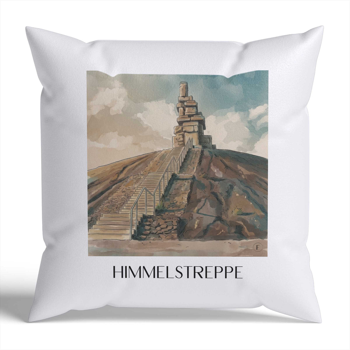 himmelstreppe-gelsenkirchen-deutschland-kissenbezug-aquarell